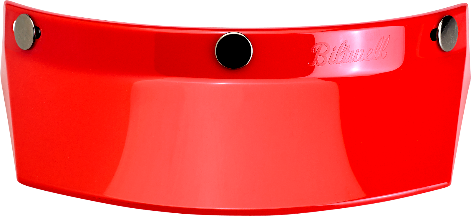 BILTWELL Moto 3-Snap Visor - Red 2002-563