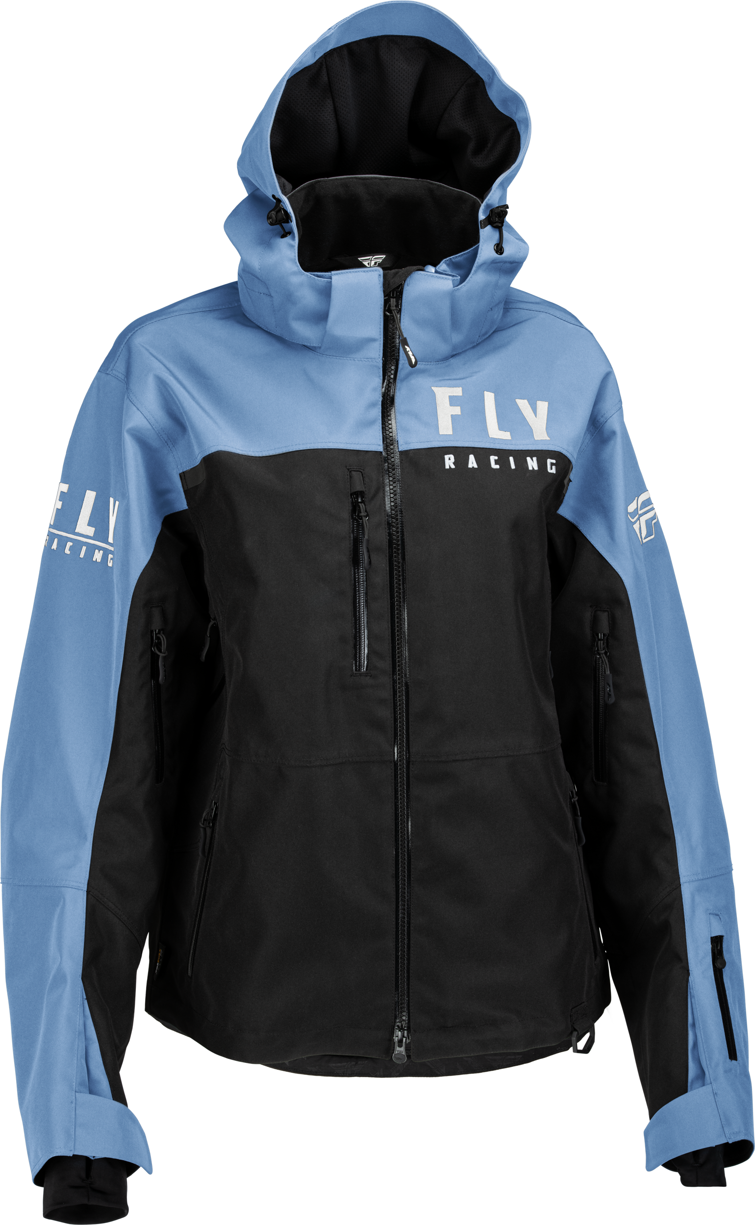 Fly Racing Women'S Carbon Jacket Black/Blue Xl 470-4501X