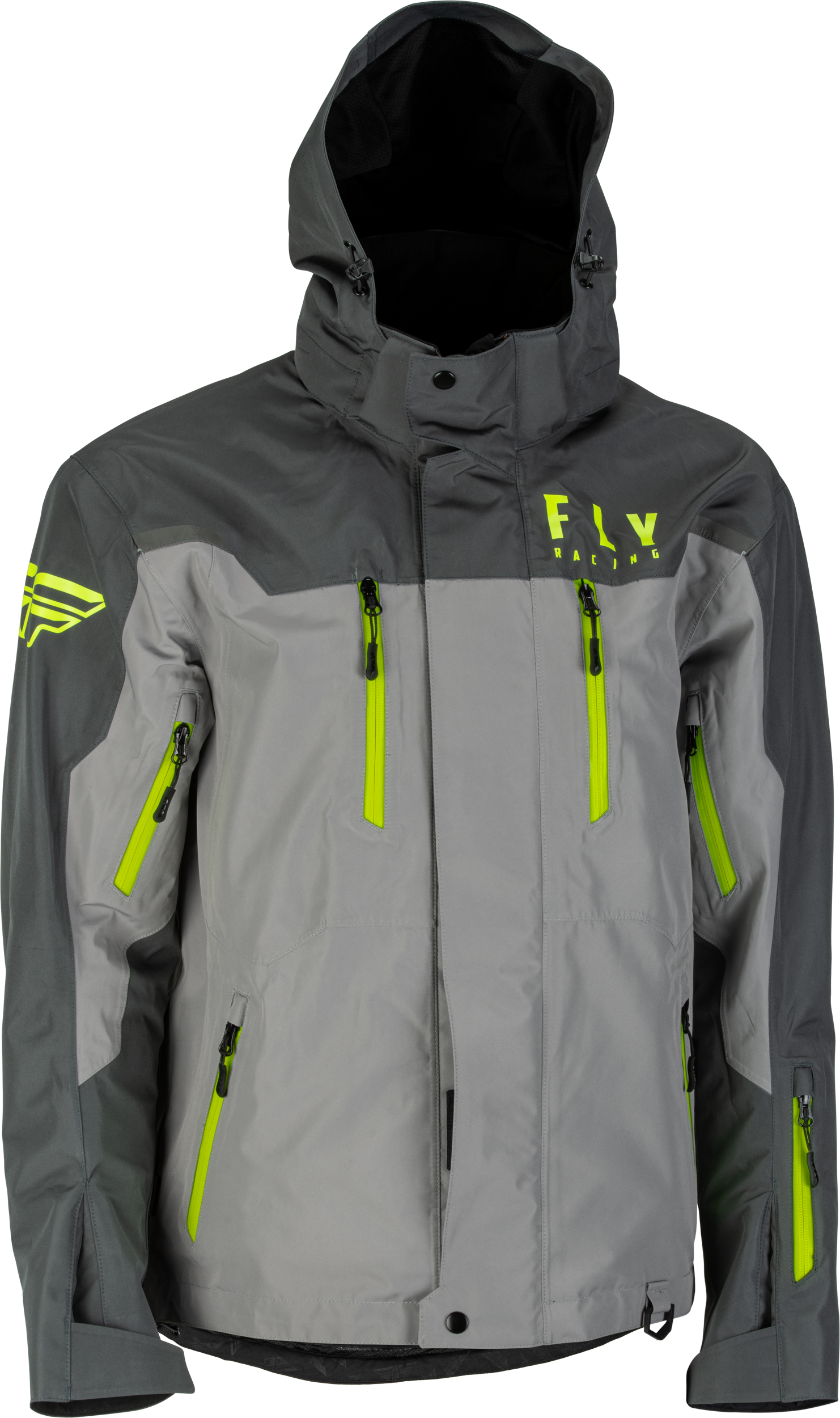 Fly Racing Incline Jacket Black/Grey/Hi-Vis Lg 470-4105L