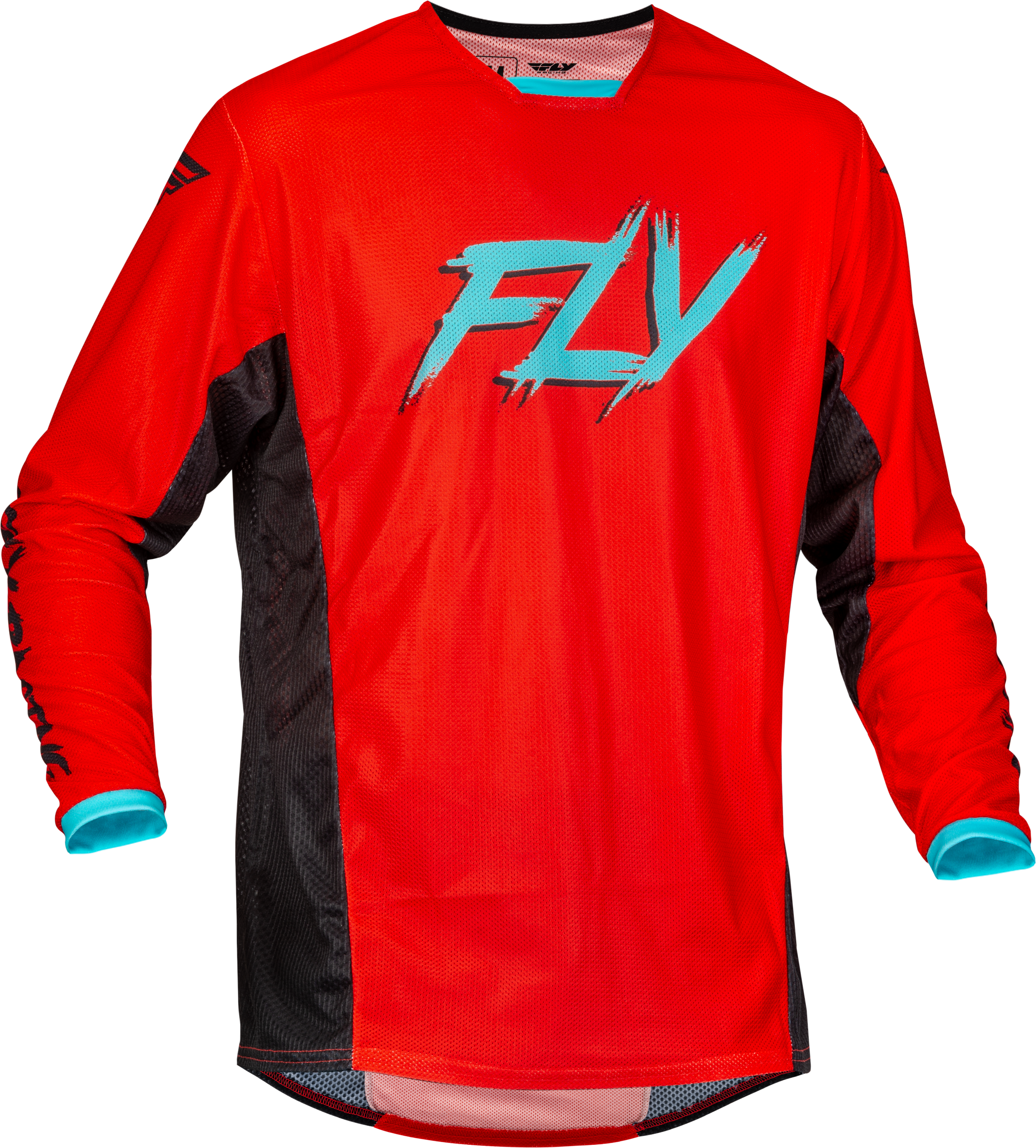 Fly Racing Kinetic Mesh Rave Jersey Red/Black/Mint Md 377-312M
