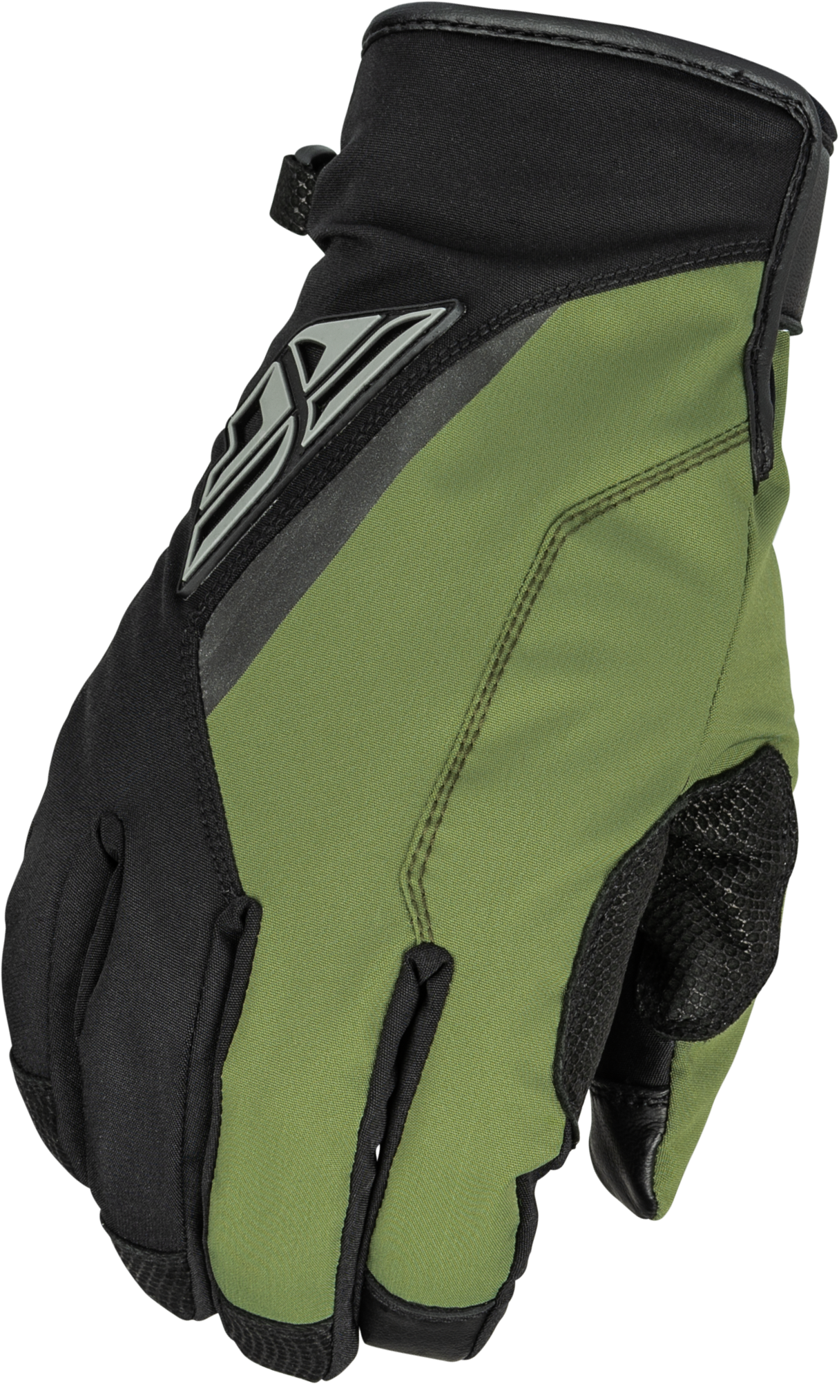 Fly Racing Title Long Gloves Black/Olive Sm 371-0613S