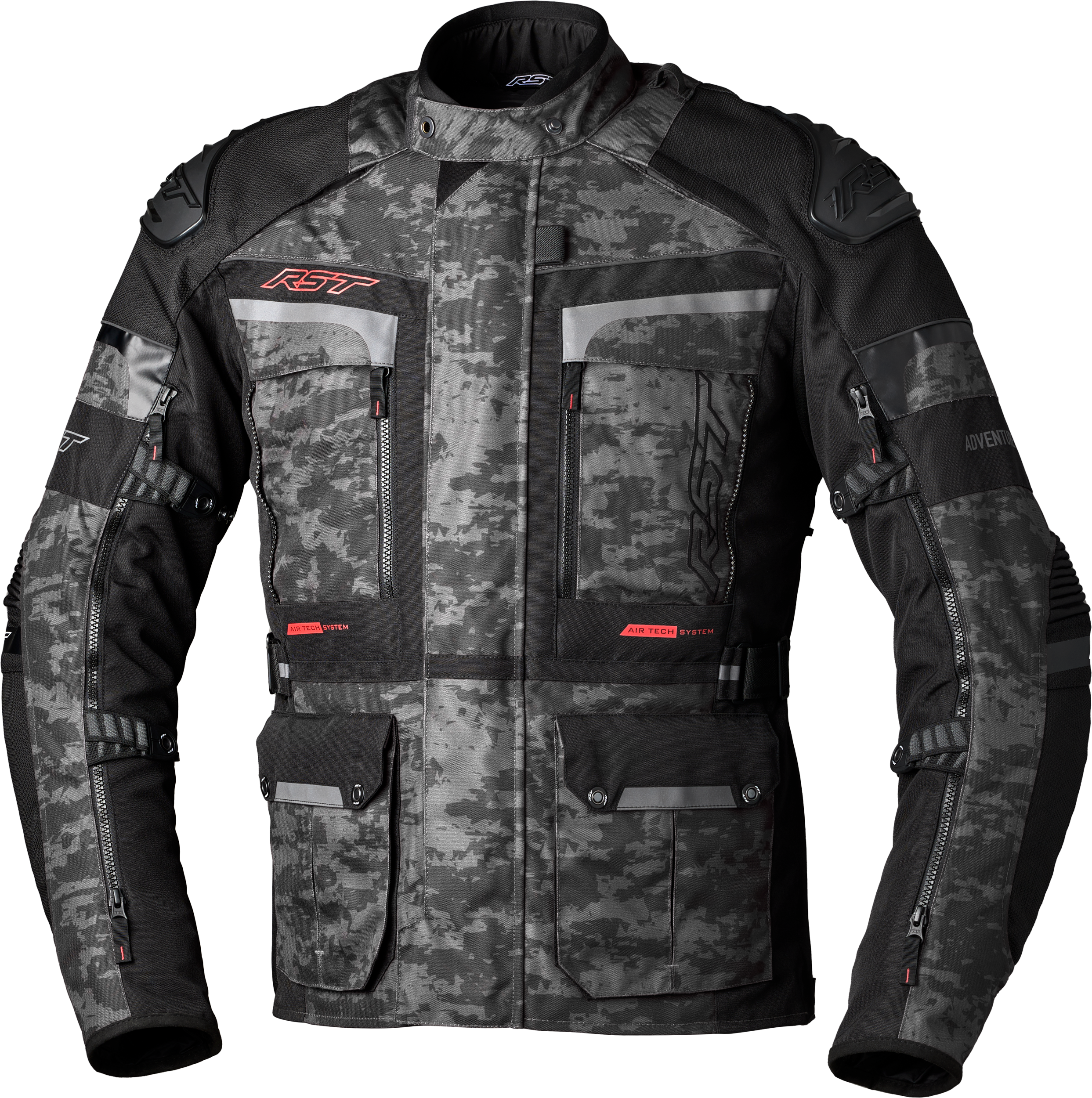 RST Pro Series Adventure-X Ce Jacket Grey Camo Textile Md 556-2409242