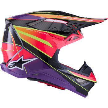 ALPINESTARS Supertech M10 Helmet - MIPS® - Era - Gloss Pink/Violet/Yellow Fluo - Medium 8301223-3145-M