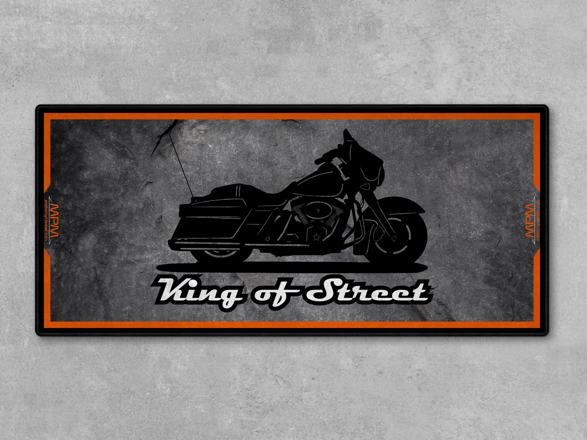 MPM Motorcycle Mat for Cruiser Motorcycle "King of Street" - MM7264