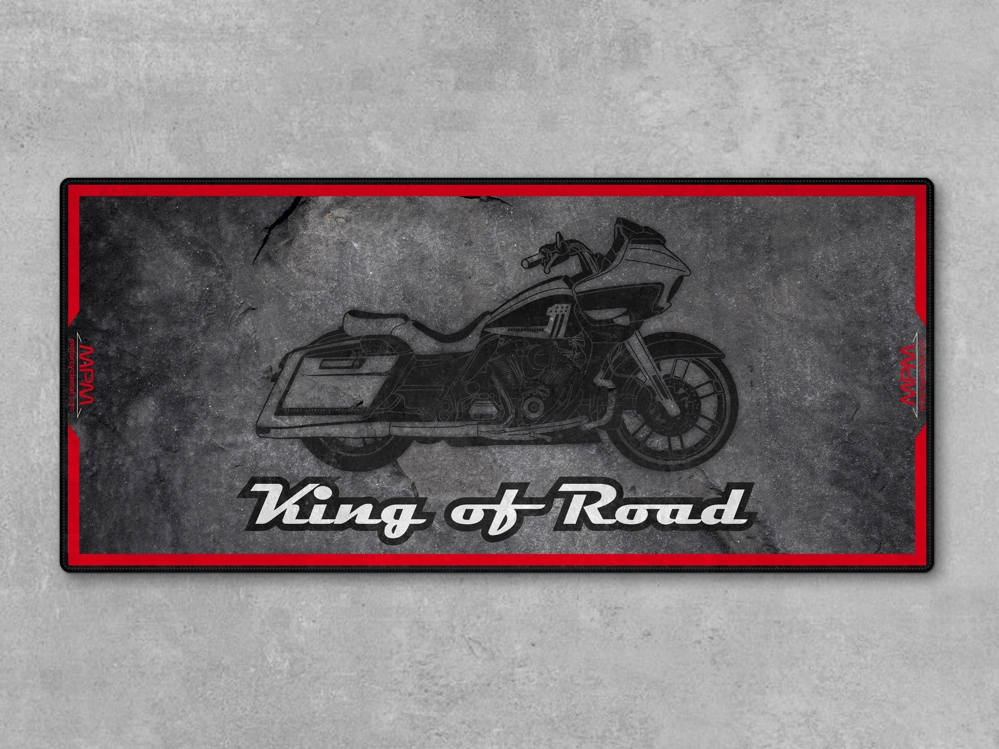 MPM Motorcycle Mat for Cruiser Motorcycle "King of Road" - MM7268