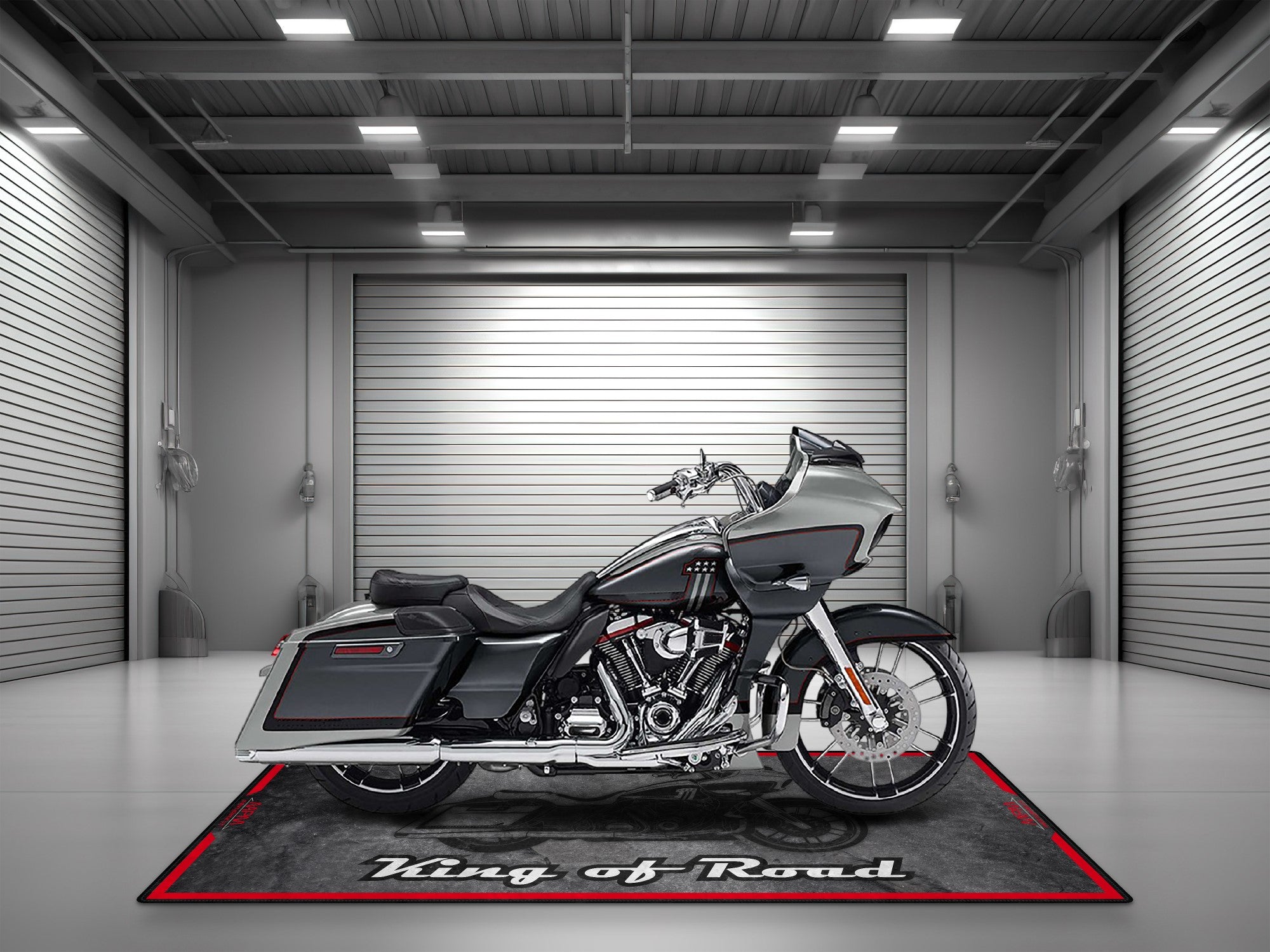 MPM Motorcycle Mat for Cruiser Motorcycle "King of Road" - MM7268