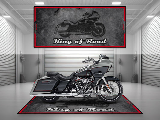 MPM Motorcycle Mat for Cruiser Motorcycle "King of Road" - MM7268