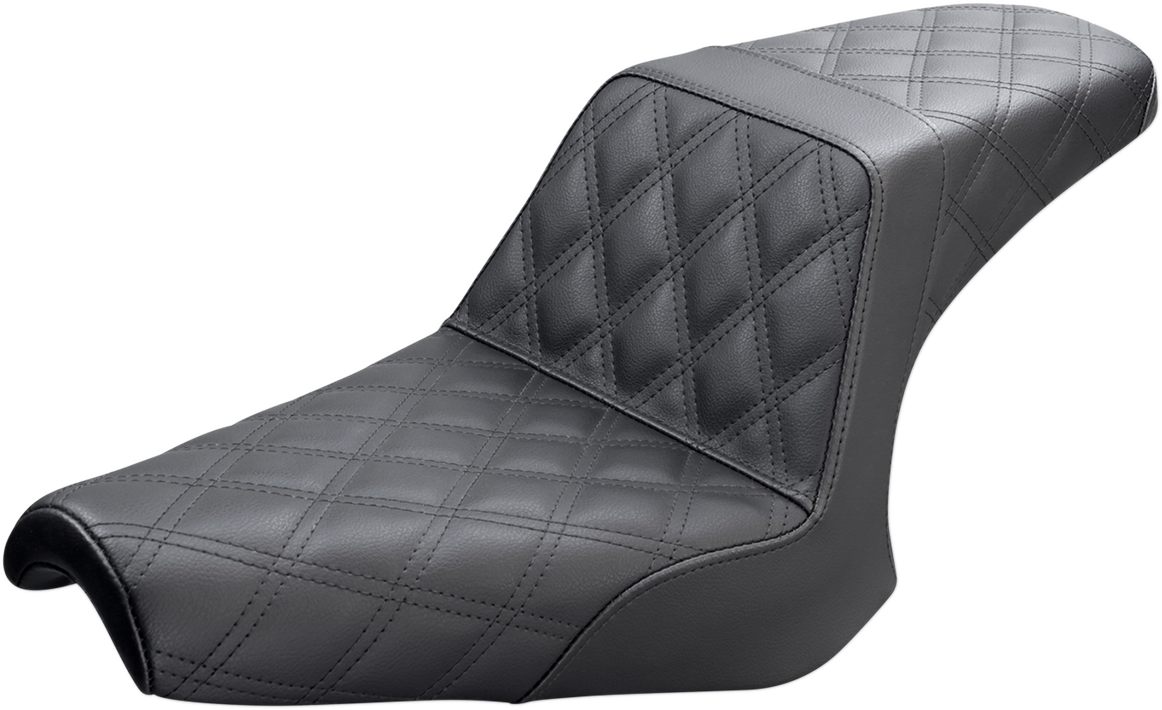 SADDLEMEN Step Up Seat - Full Lattice Stitch - Black Y13-16-175 ...