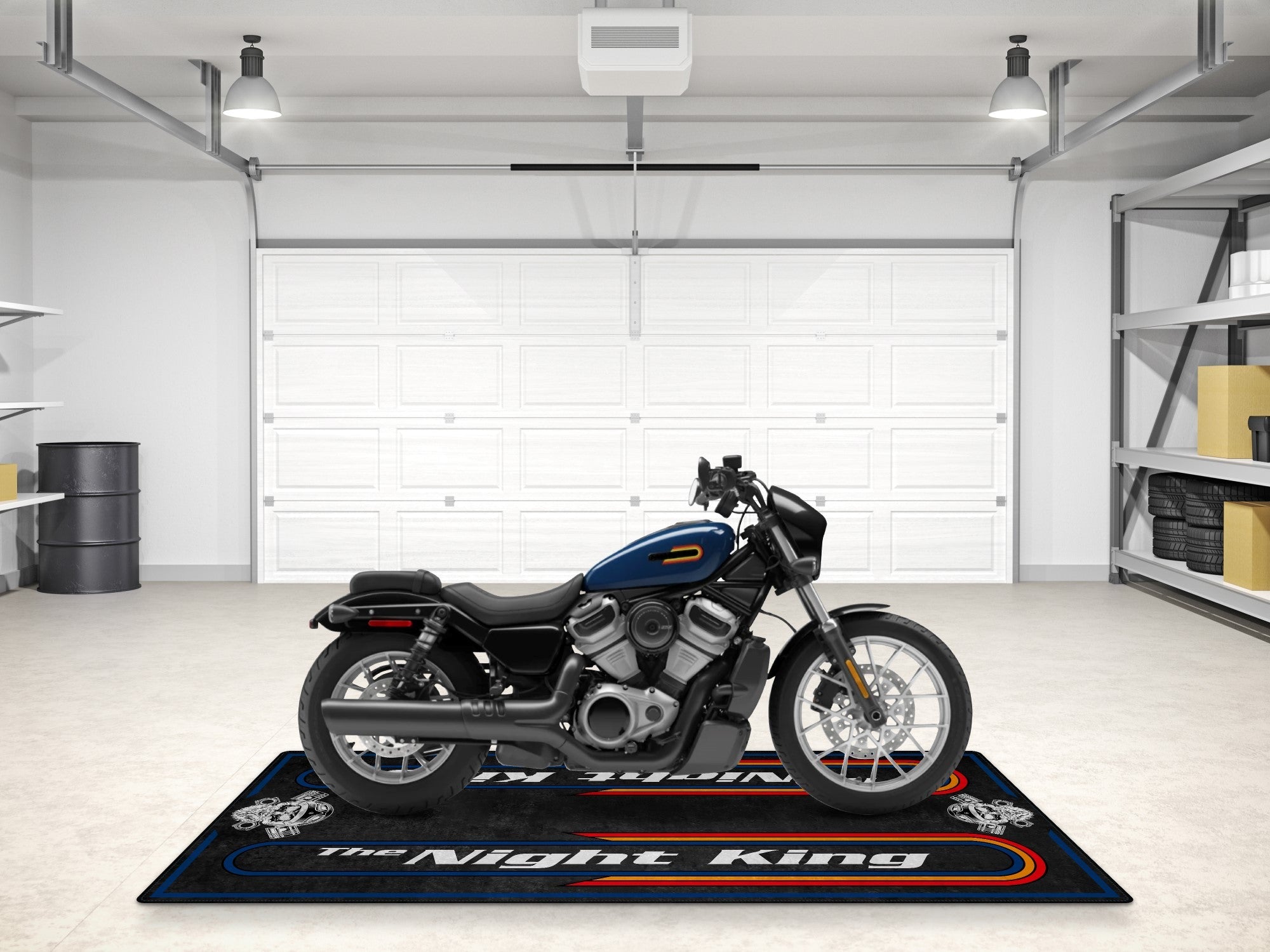 MPM Motorcycle Mat for Cruiser Motorcycle "The Night King" - MM7301