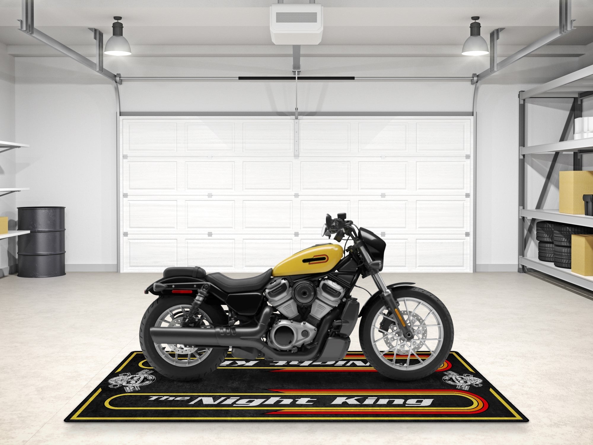 MPM Motorcycle Mat for Cruiser Motorcycle "The Night King" - MM7301