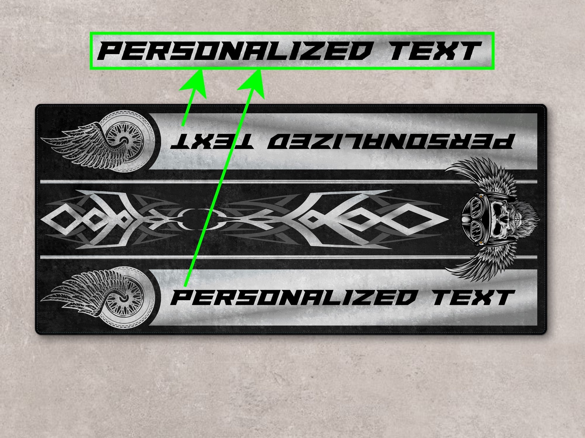 MPM Motorcycle Mat for Cruiser Motorcycle "The Lord of Cool" - MM7308