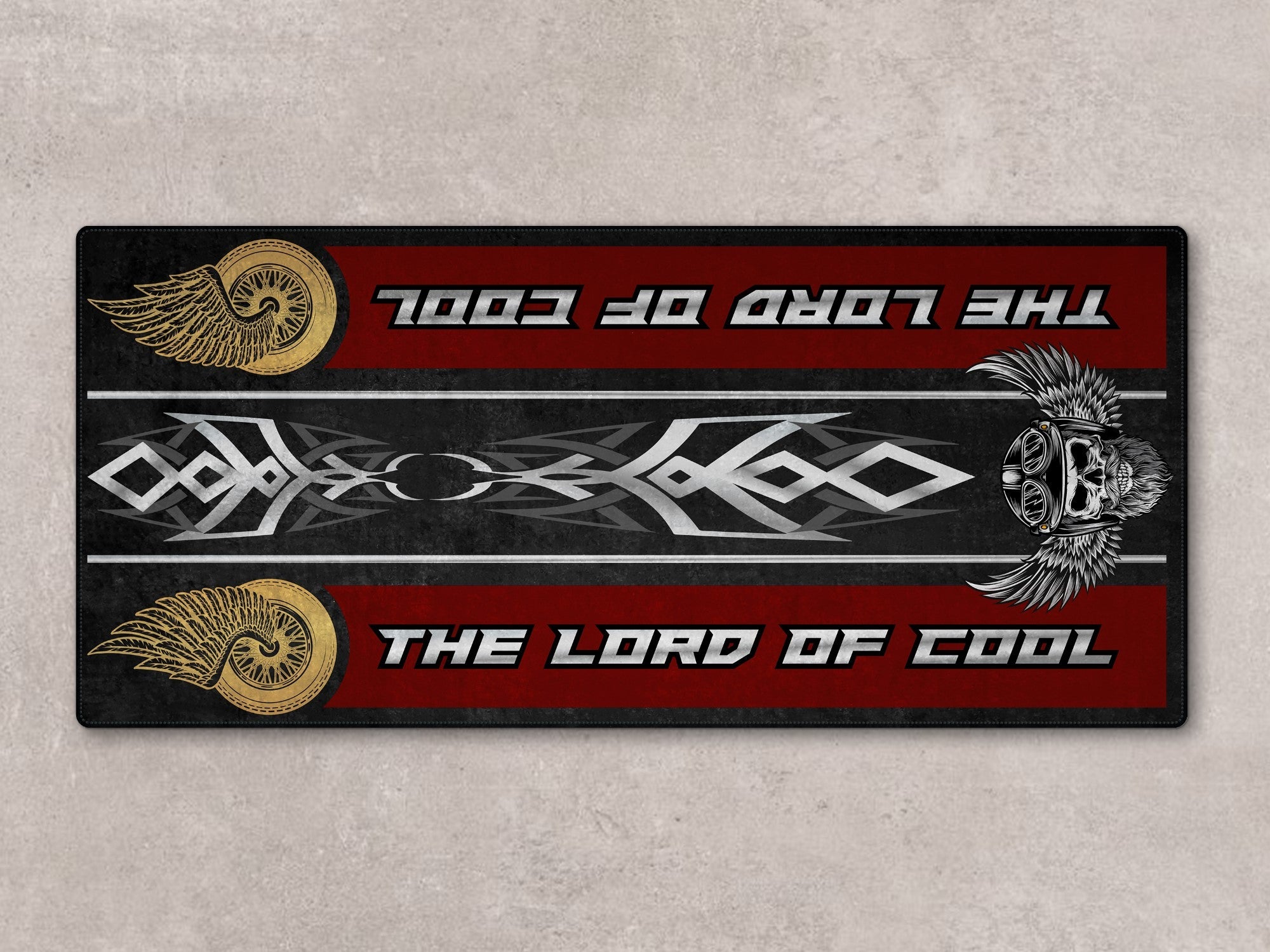 MPM Motorcycle Mat for Cruiser Motorcycle "The Lord of Cool" - MM7308