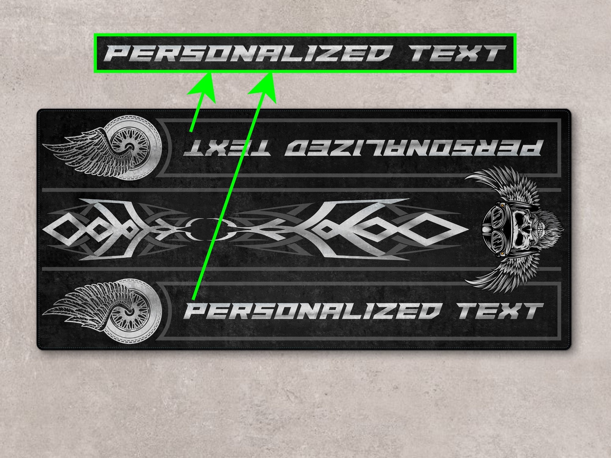 MPM Motorcycle Mat for Cruiser Motorcycle "The Lord of Cool" - MM7308