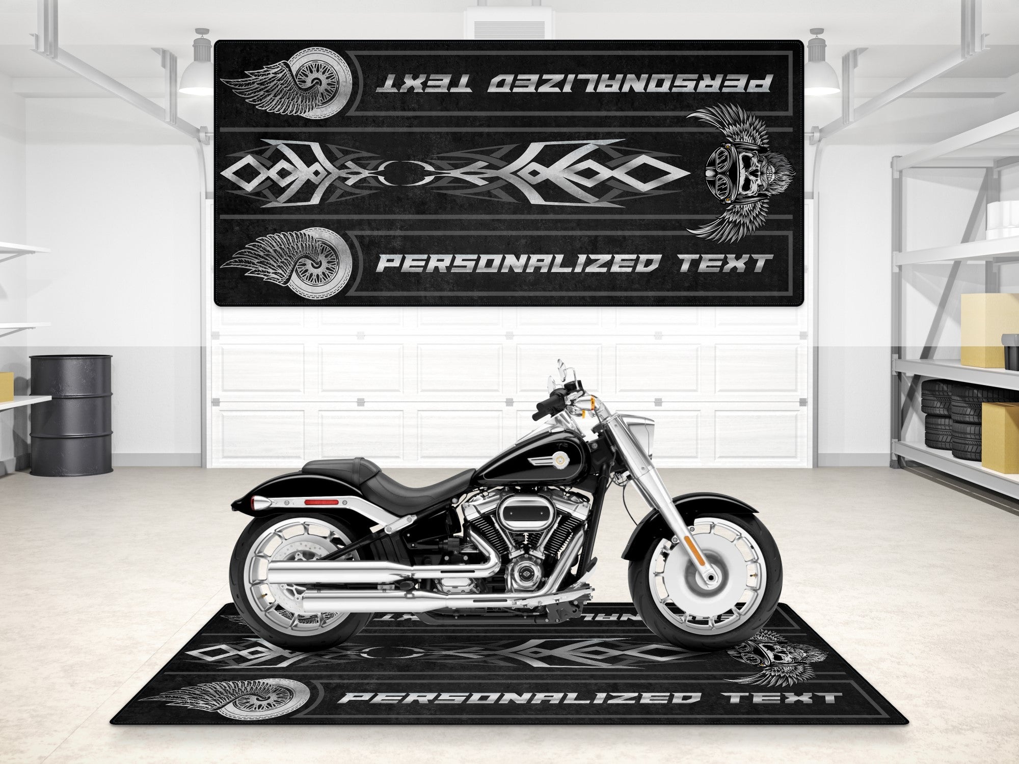 MPM Motorcycle Mat for Cruiser Motorcycle "The Lord of Cool" - MM7308