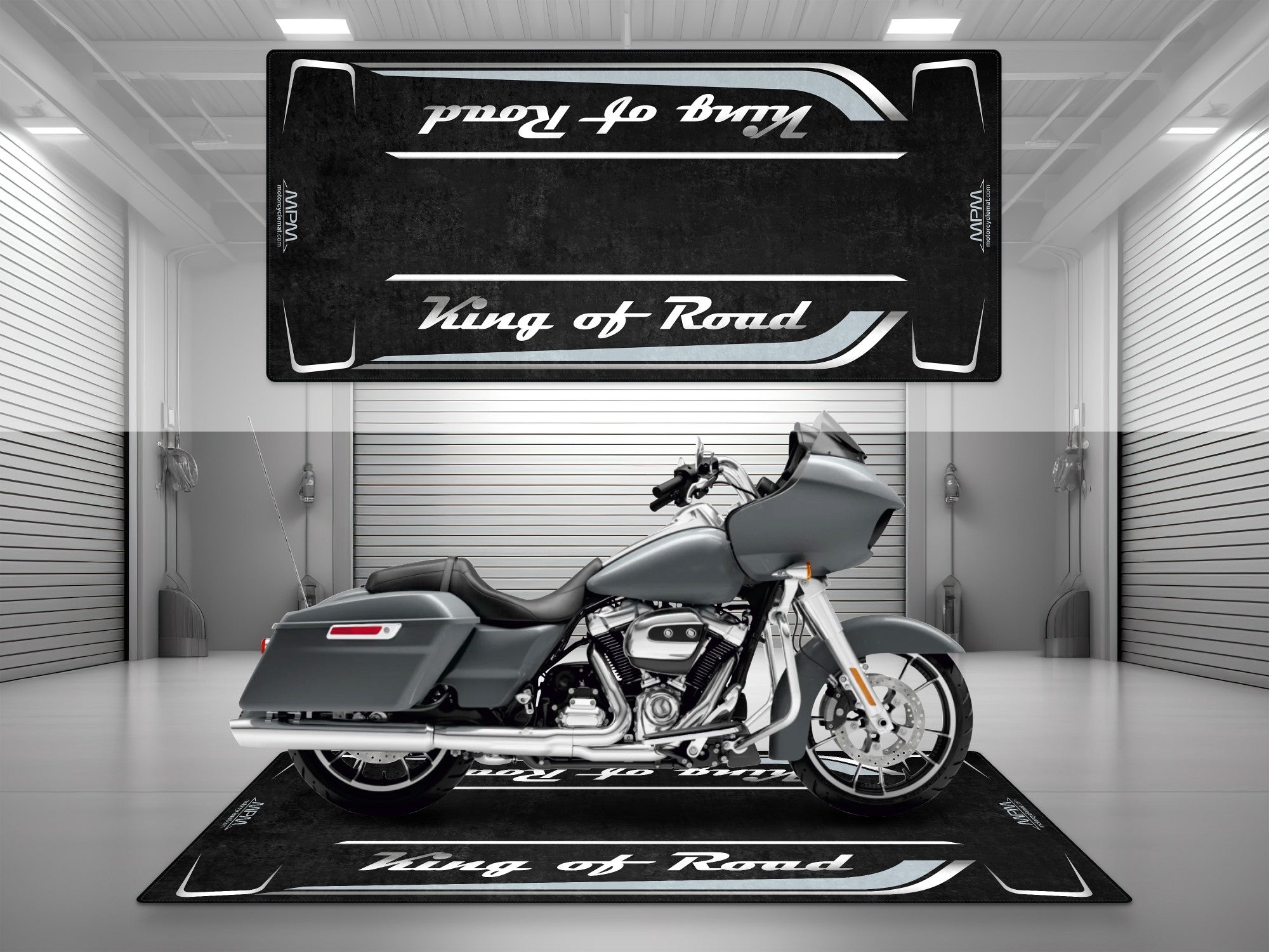 MPM Motorcycle Mat for Cruiser Motorcycle "King of Road" - MM7342