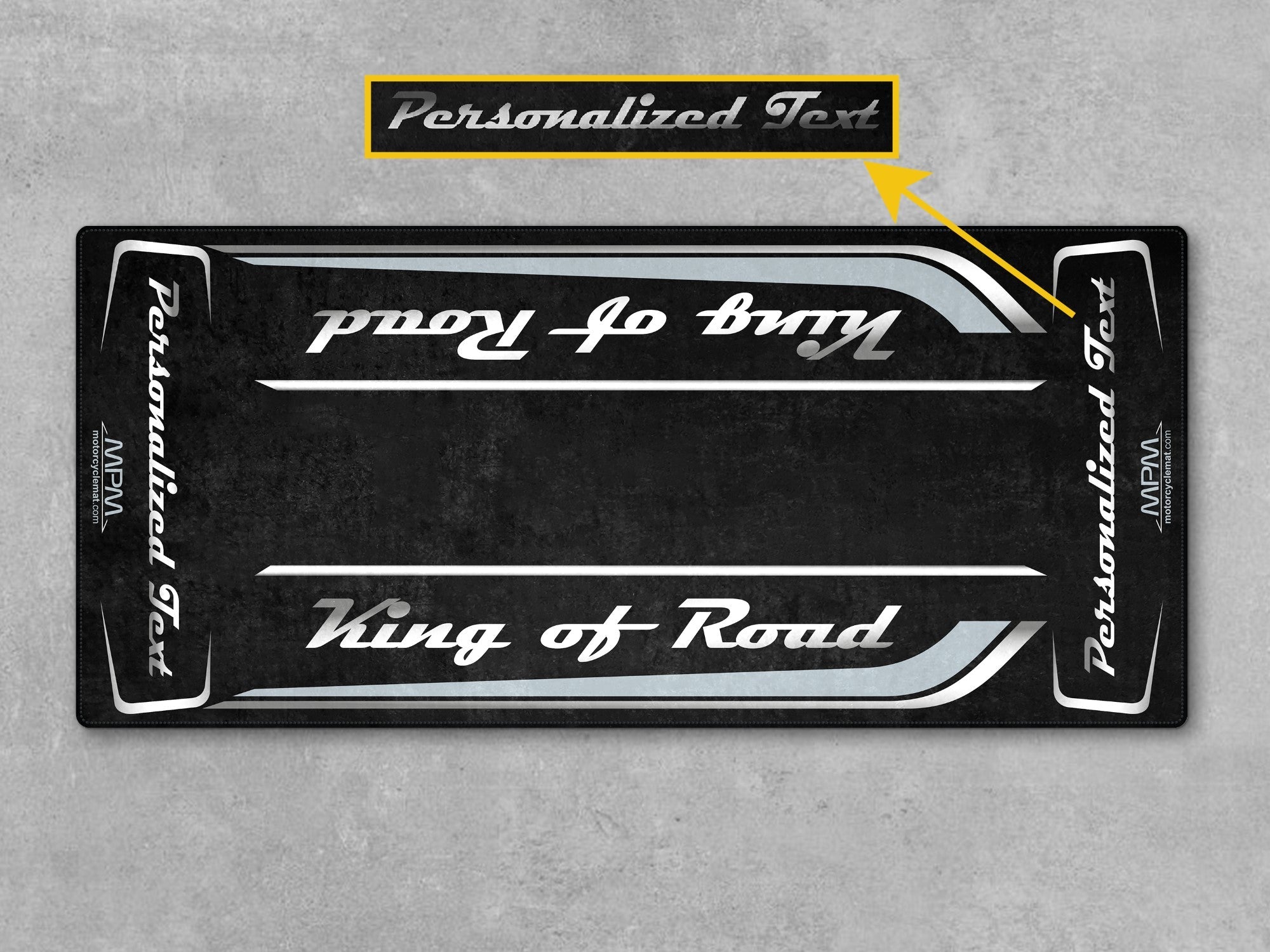 MPM Motorcycle Mat for Cruiser Motorcycle "King of Road" - MM7342