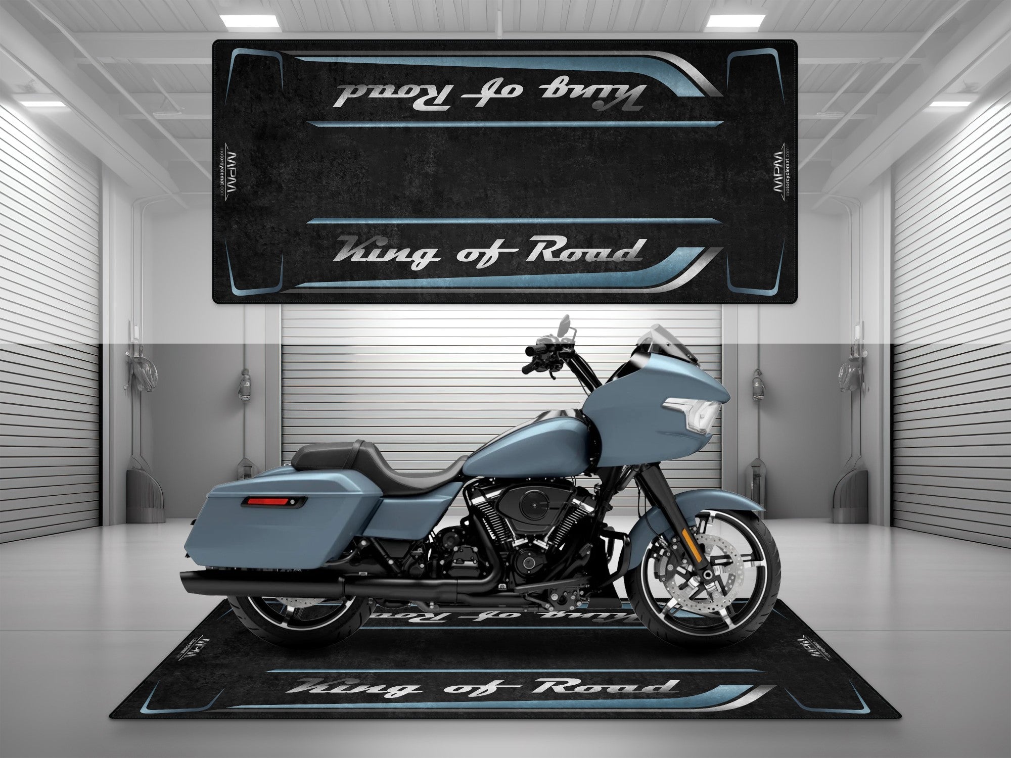 MPM Motorcycle Mat for Cruiser Motorcycle "King of Road" - MM7342