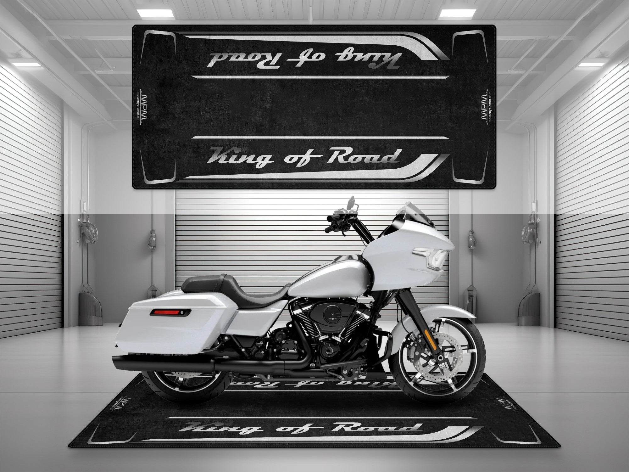 MPM Motorcycle Mat for Cruiser Motorcycle "King of Road" - MM7342