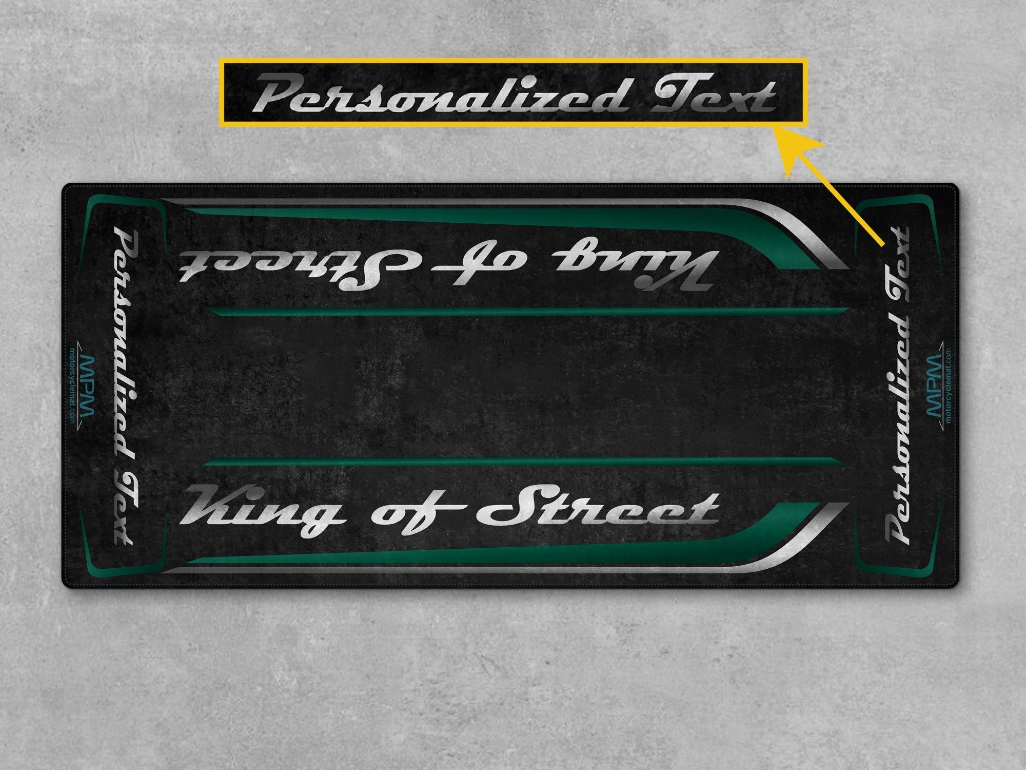 MPM Motorcycle Mat for Cruiser Motorcycle "King of Street" - MM7343