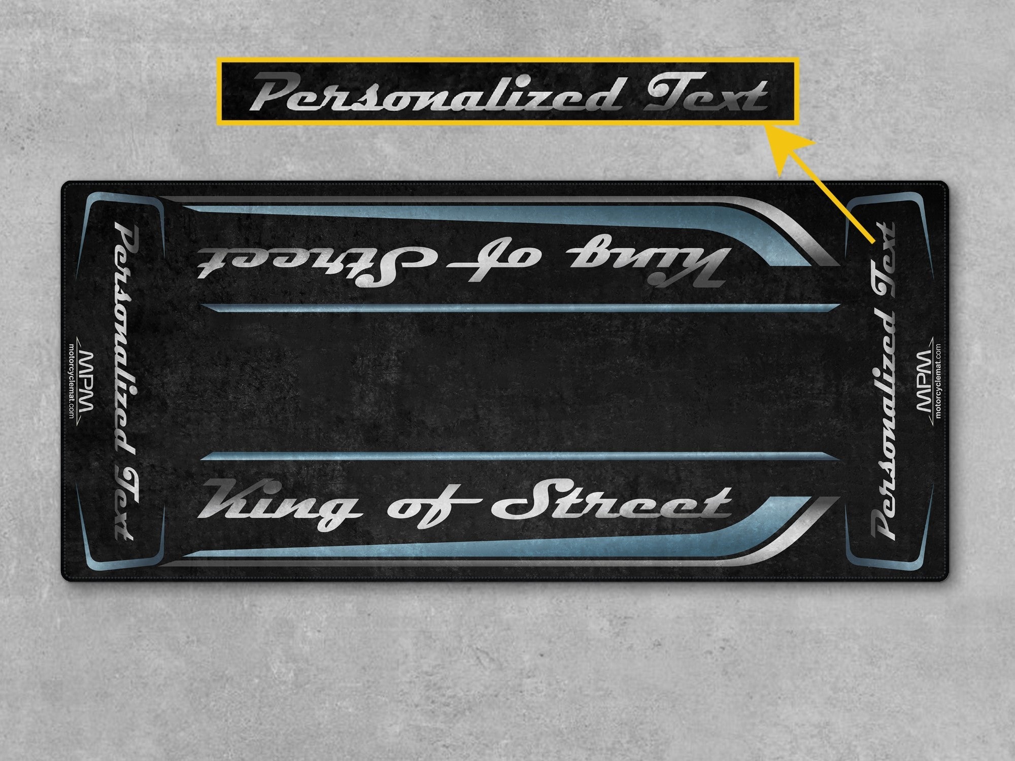 MPM Motorcycle Mat for Cruiser Motorcycle "King of Street" - MM7343