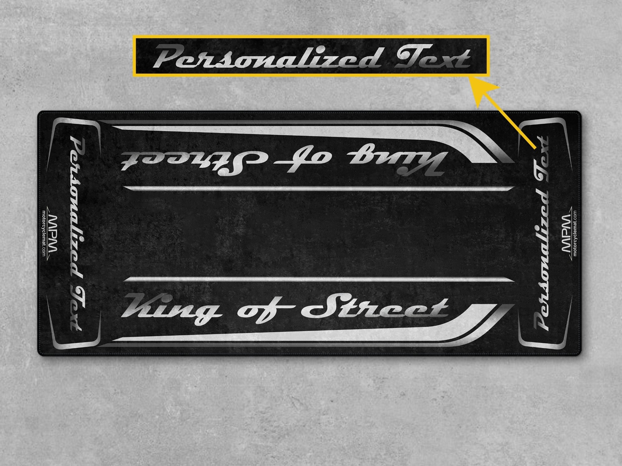 MPM Motorcycle Mat for Cruiser Motorcycle "King of Street" - MM7343