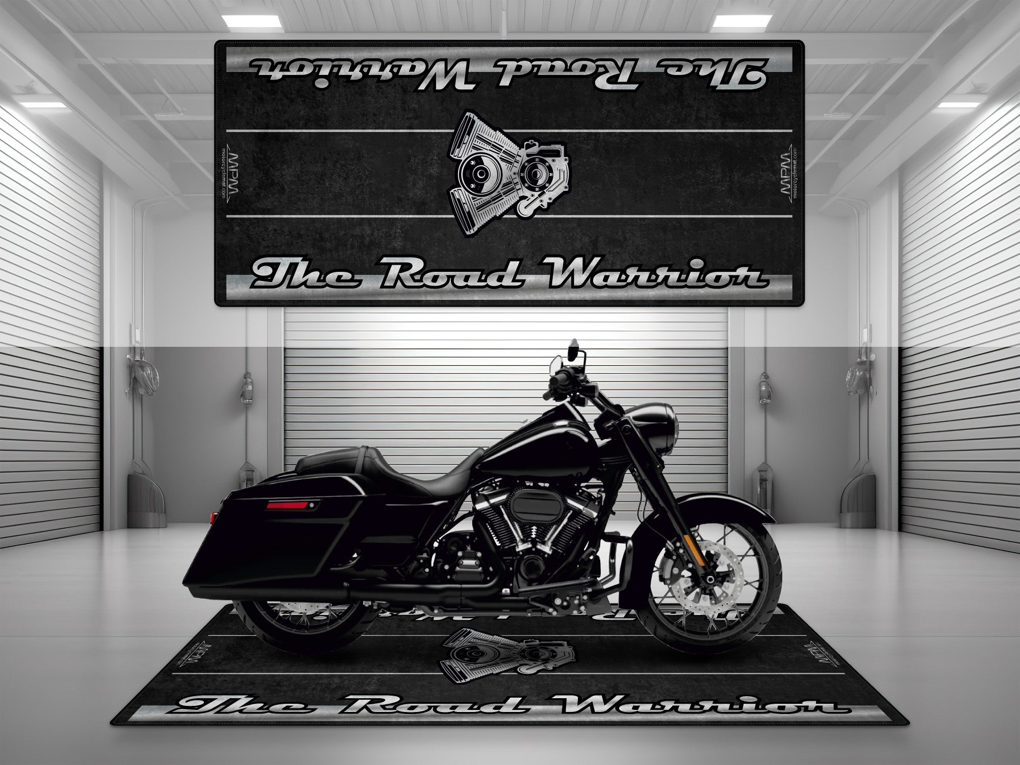 MPM Motorcycle Mat for Touring Motorcycle "The Road Warrior" - MM7344