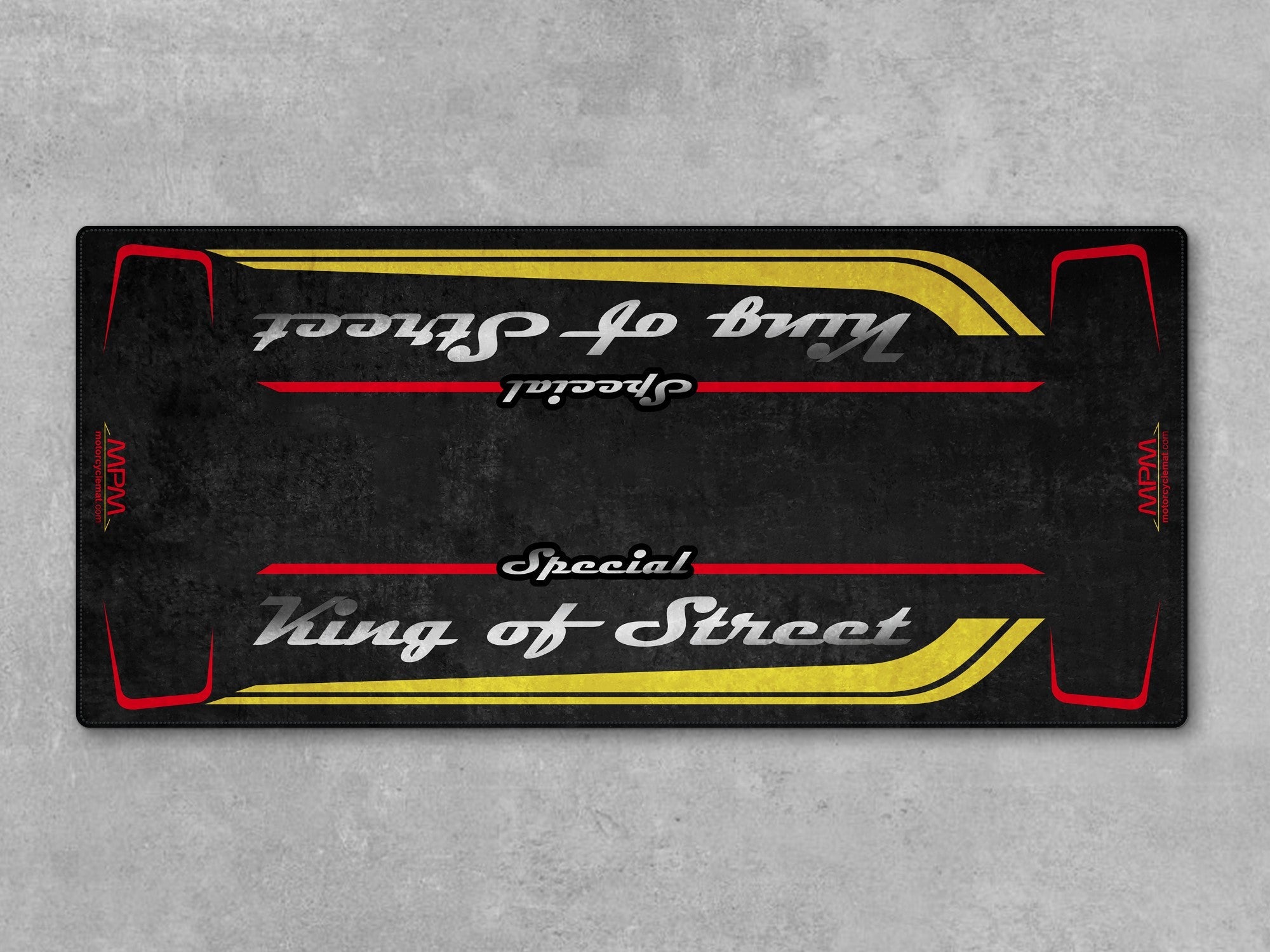 MPM Motorcycle Mat for Cruiser Motorcycle "Special King of Street" - MM7345