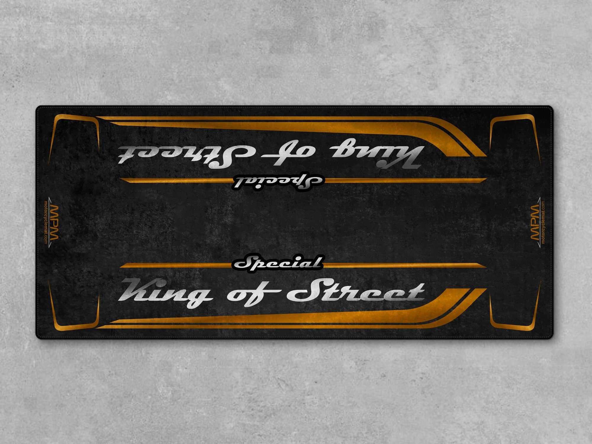 MPM Motorcycle Mat for Cruiser Motorcycle "Special King of Street" - MM7345