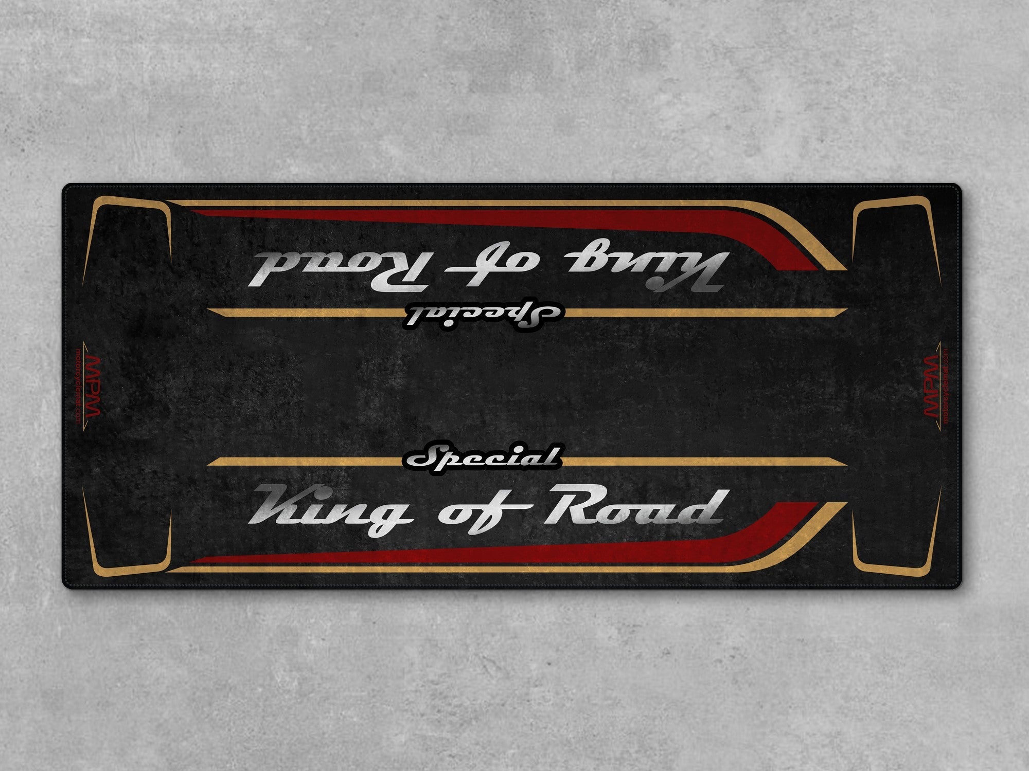MPM Motorcycle Mat for Cruiser Motorcycle "Special King of Road" - MM7346