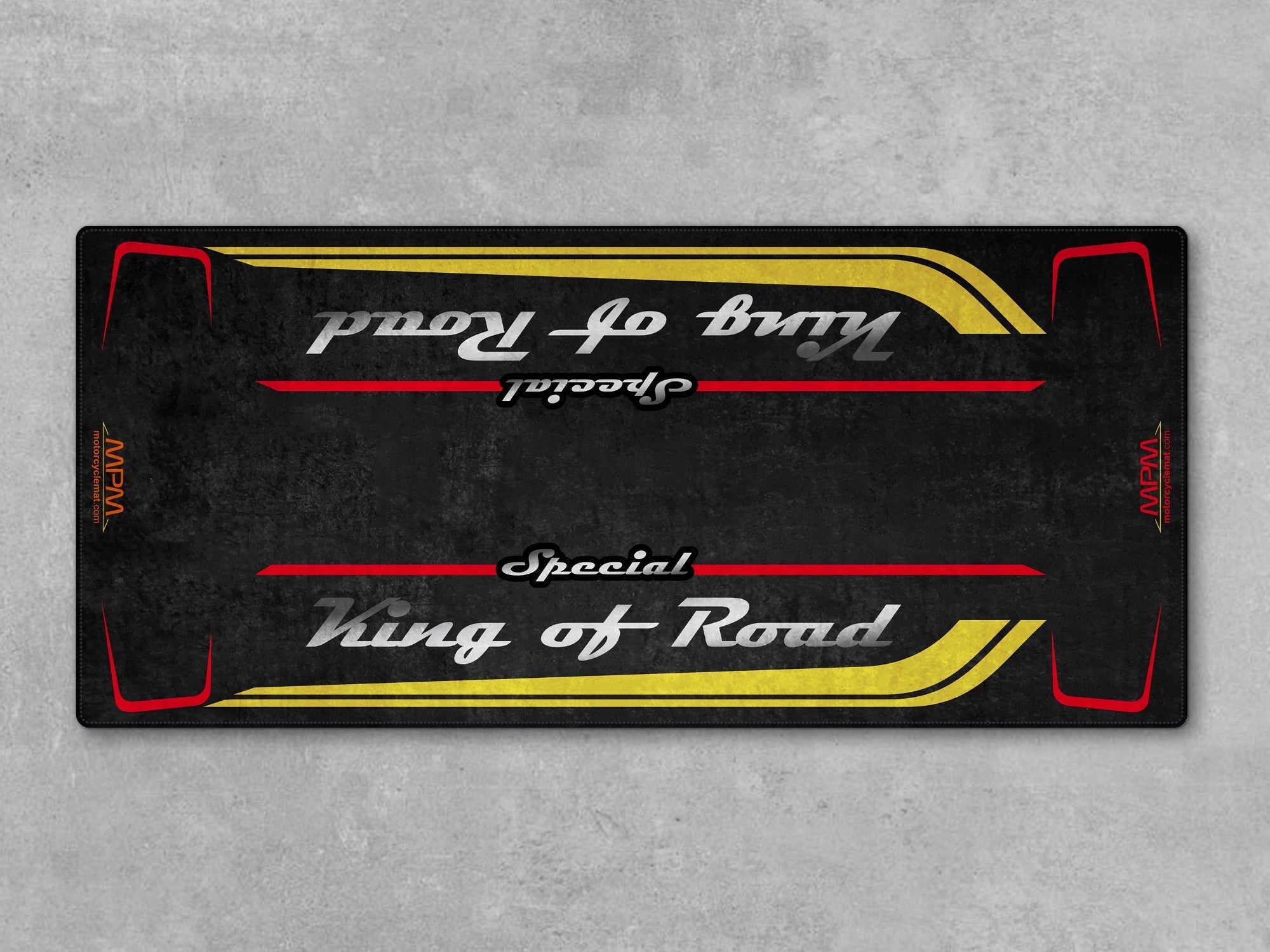 MPM Motorcycle Mat for Cruiser Motorcycle "Special King of Road" - MM7346