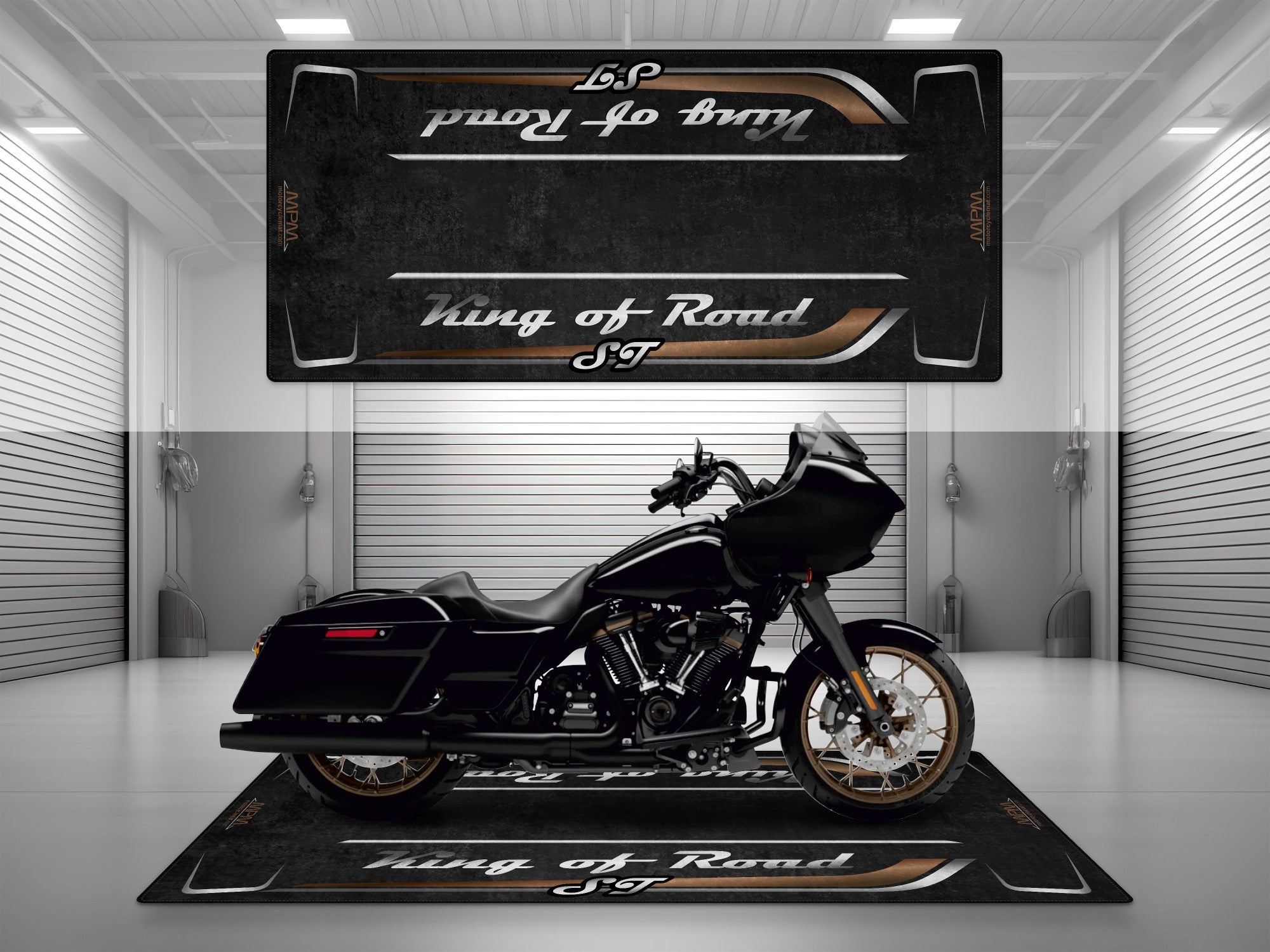 MPM Motorcycle Mat for Cruiser Motorcycle "King of Road ST" - MM7347