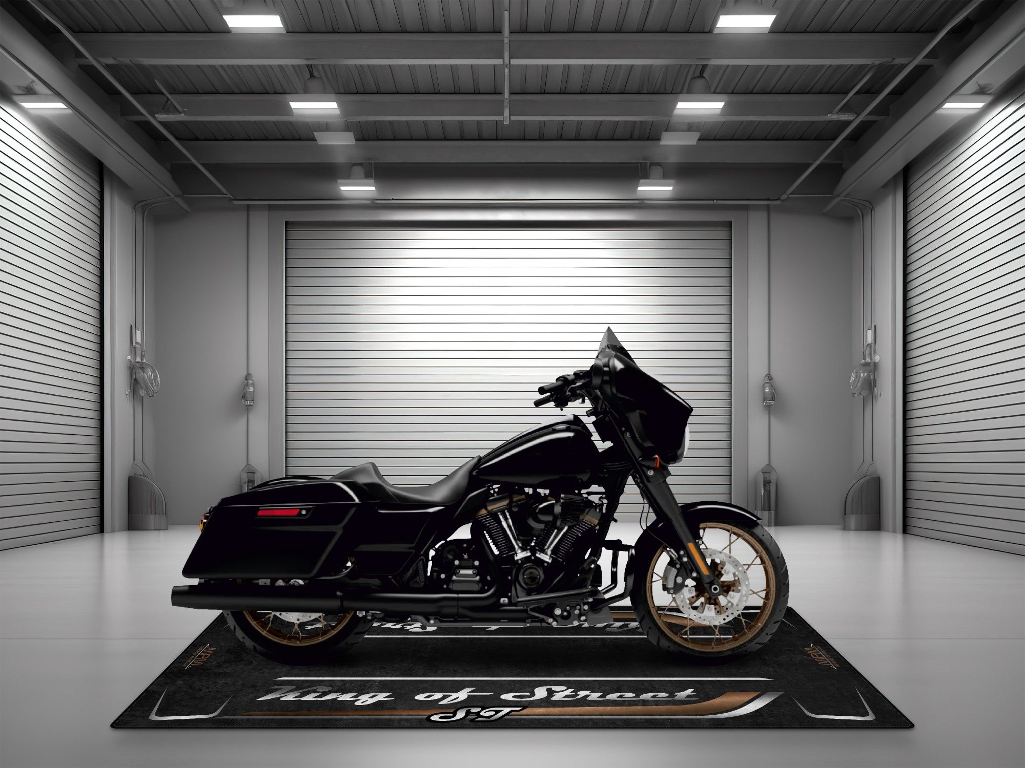 MPM Motorcycle Mat for Cruiser Motorcycle "King of Street ST" - MM7348