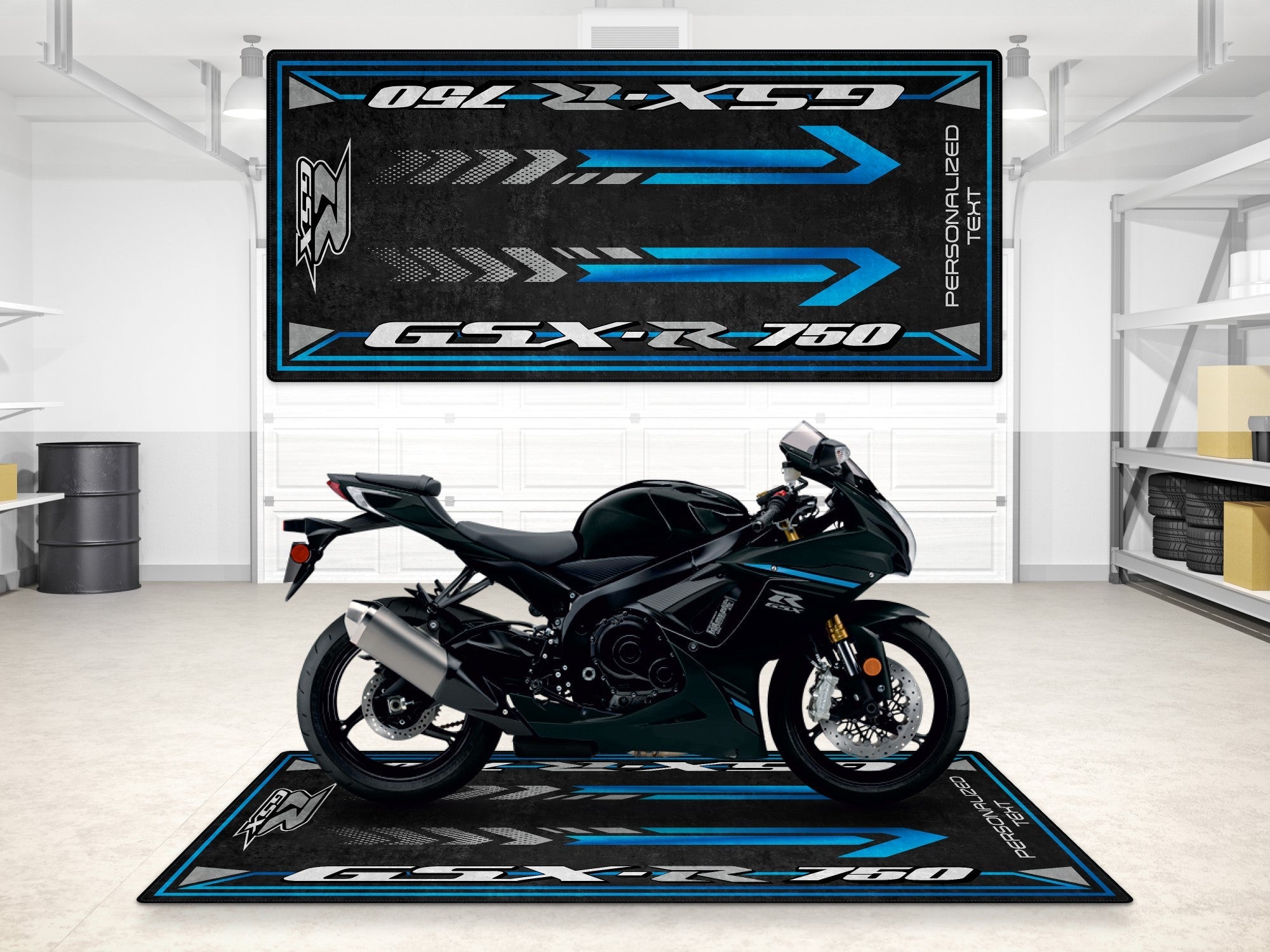 MPM Motorcycle Mat for Suzuki GSX-R750 - MM7356