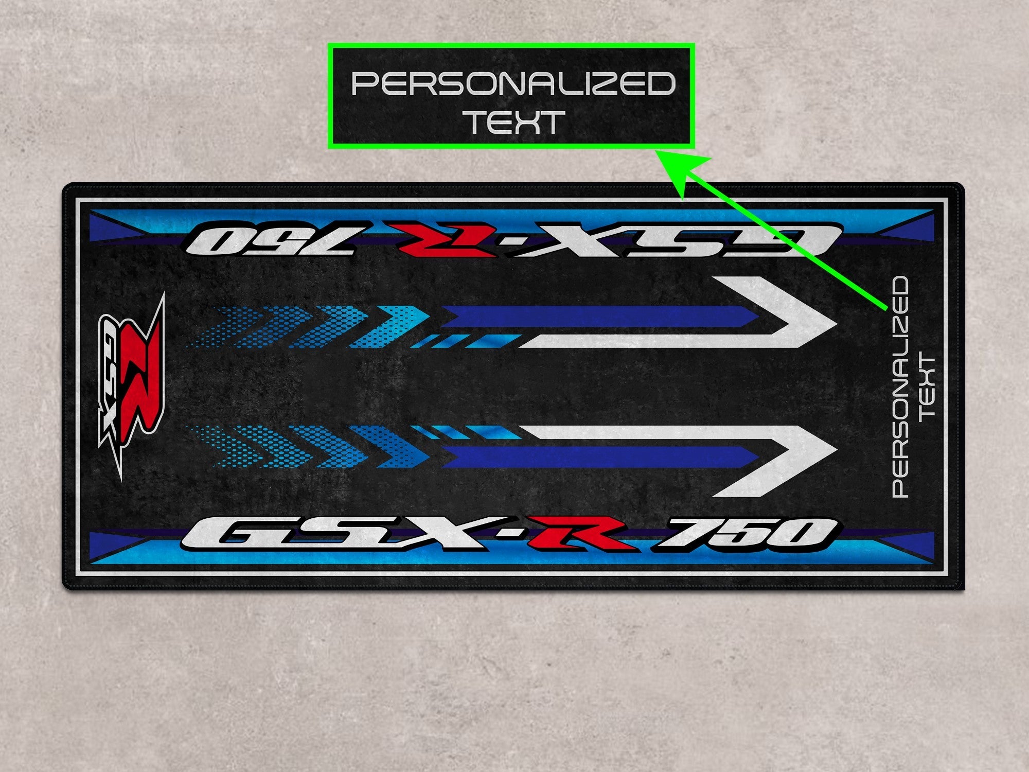 MPM Motorcycle Mat for Suzuki GSX-R750 - MM7356