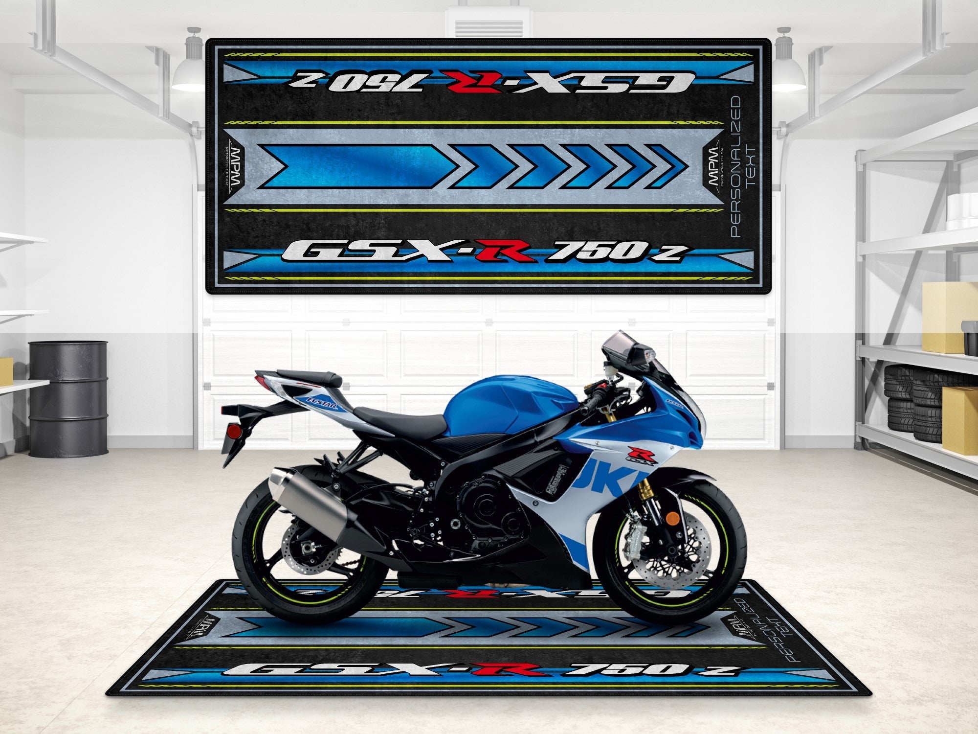 MPM Motorcycle Mat for Suzuki GSX-R750Z - MM7357