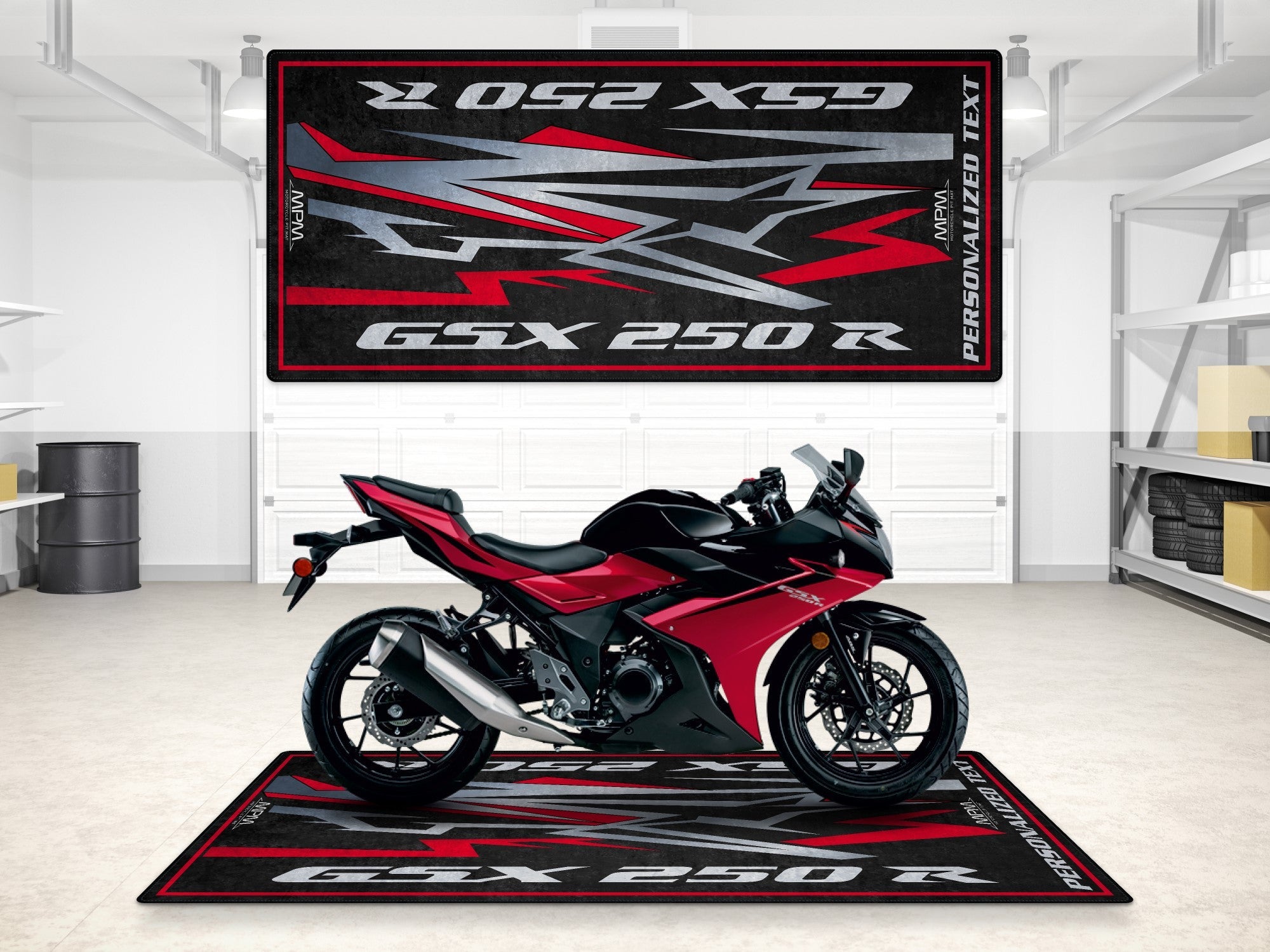 MPM Motorcycle Mat for Suzuki GSX-250R - MM7360