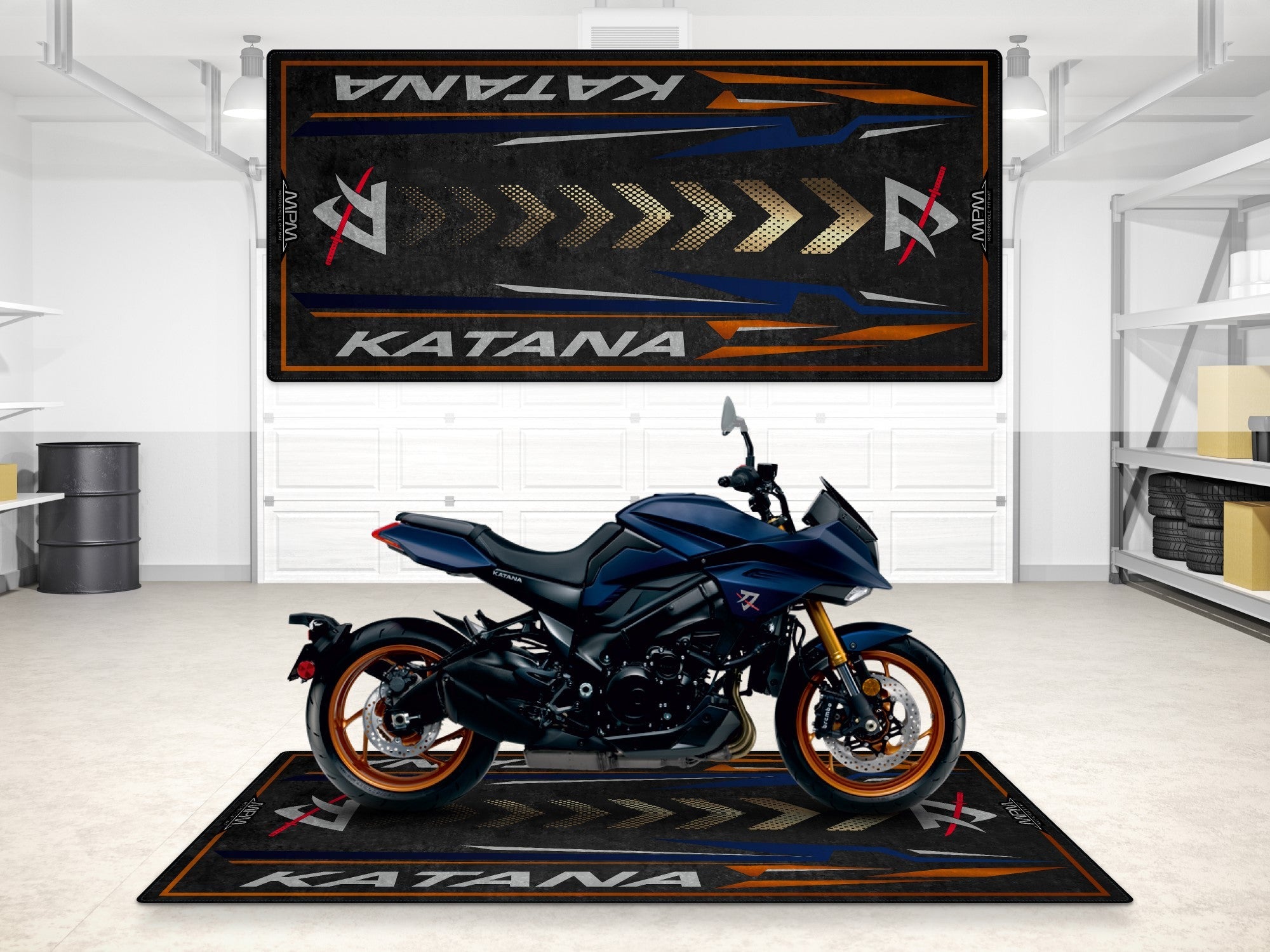 MPM Motorcycle Mat for Suzuki Katana - MM7361