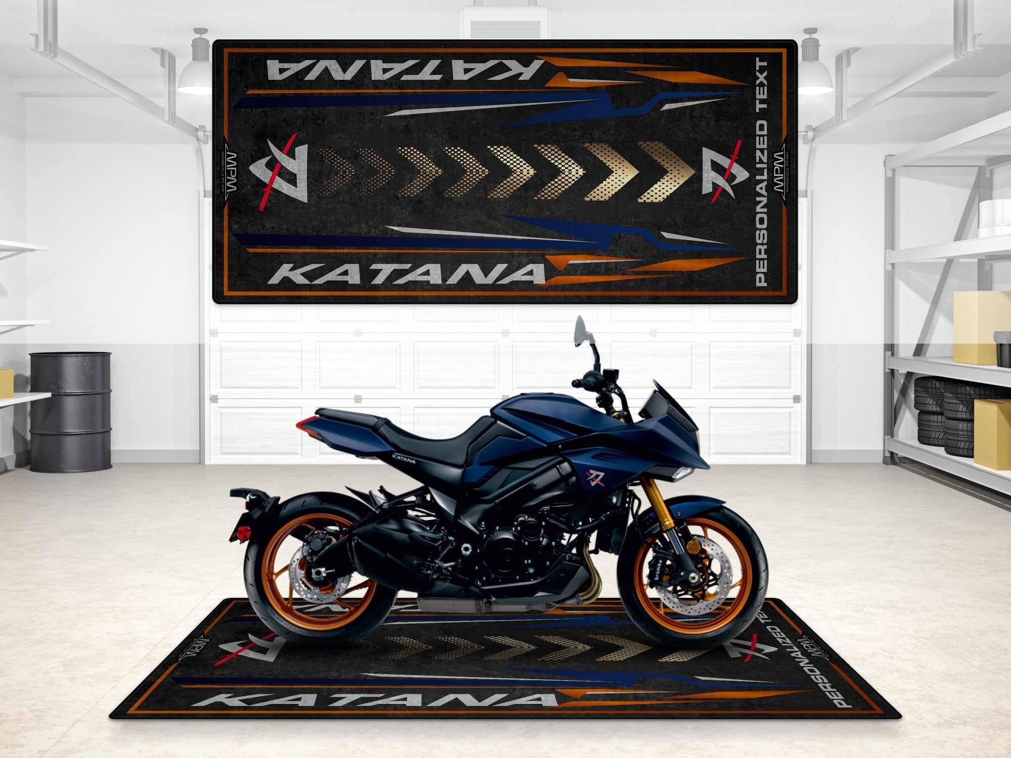 MPM Motorcycle Mat for Suzuki Katana - MM7361