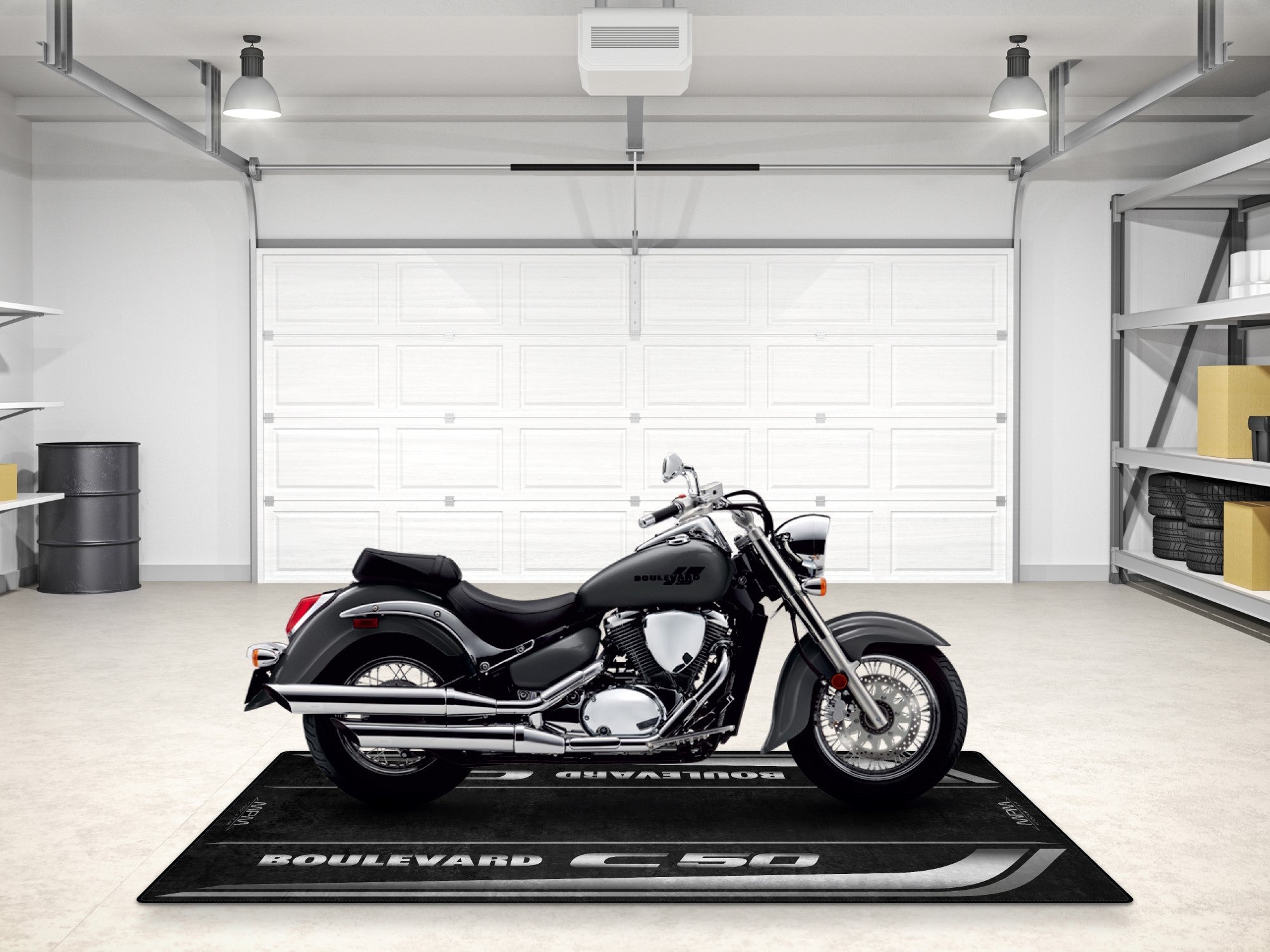 MPM Motorcycle Mat for Suzuki Boulevard C50 - MM7367