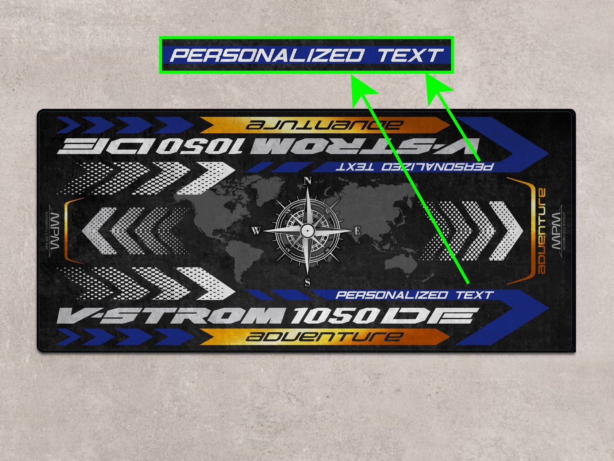 MPM Motorcycle Mat for Suzuki V-STROM 1050DE Adventure - MM7369