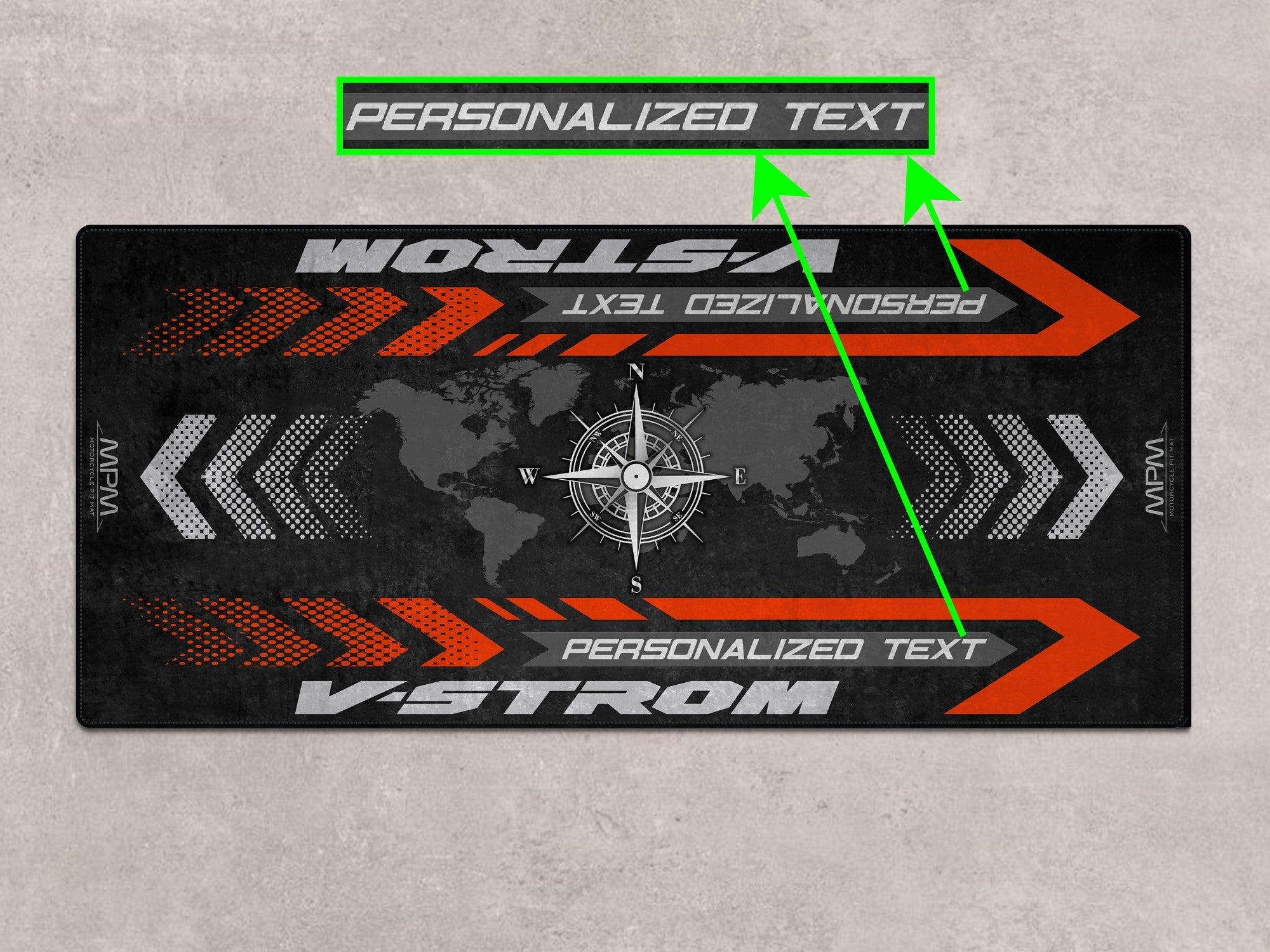 MPM Motorcycle Mat for Suzuki V-STROM 1050 - MM7371