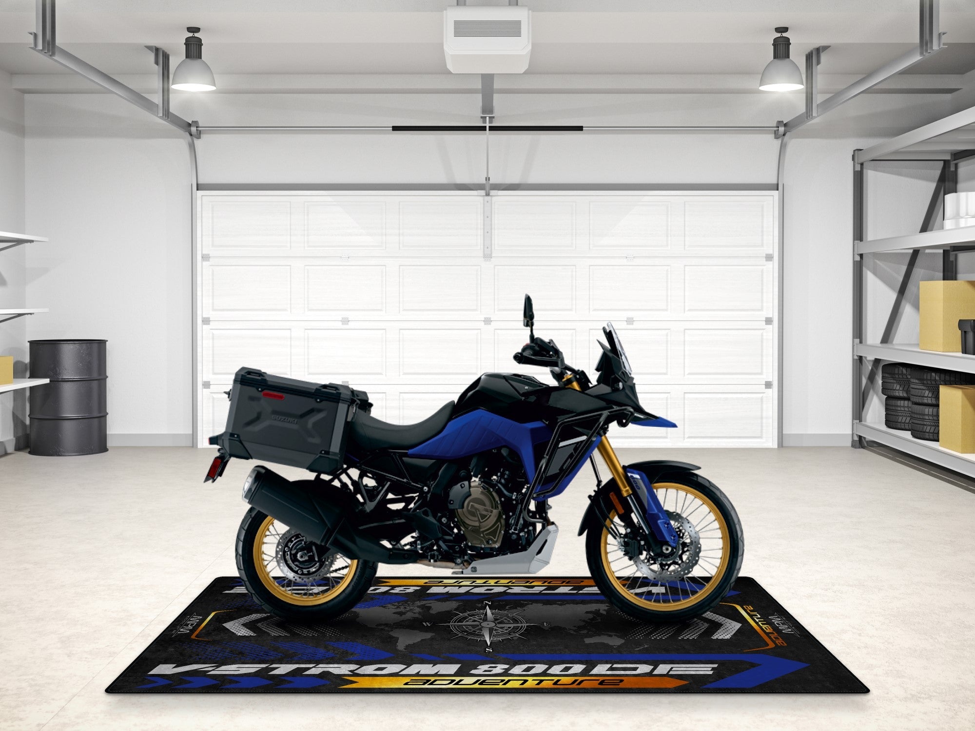 MPM Motorcycle Mat for Suzuki V-STROM 800DE Adventure - MM7372