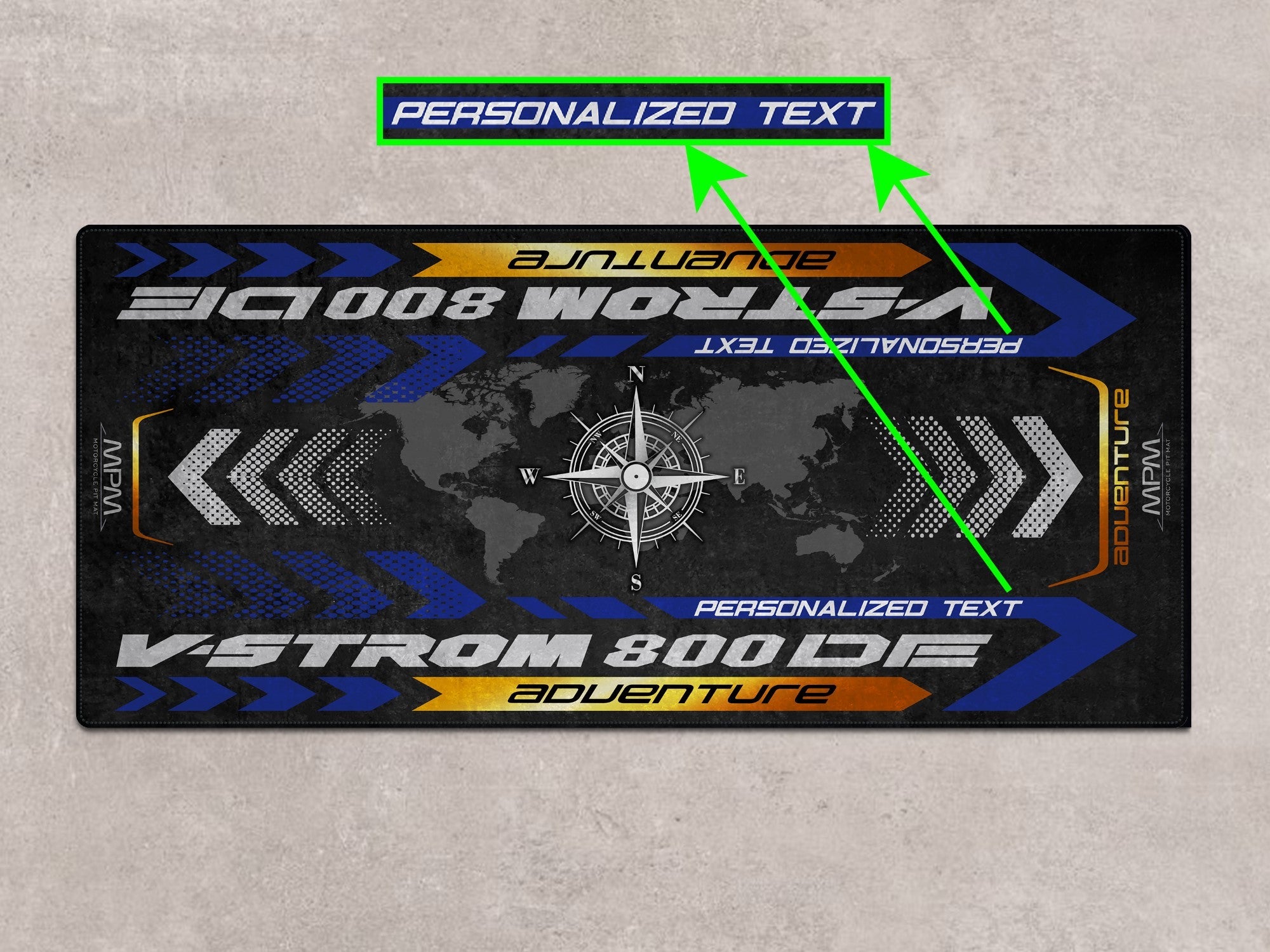 MPM Motorcycle Mat for Suzuki V-STROM 800DE Adventure - MM7372