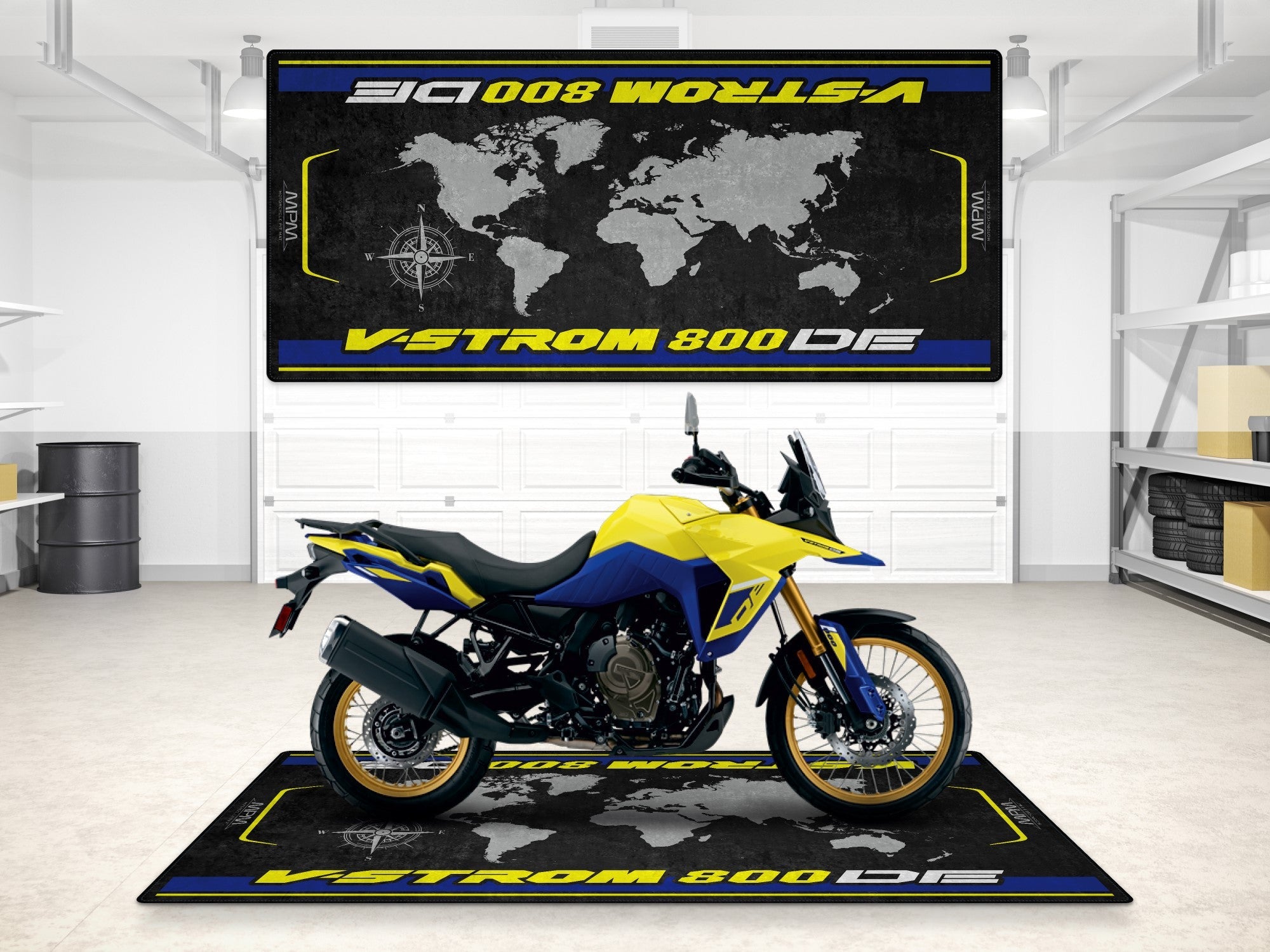 MPM Motorcycle Mat for Suzuki V-STROM 800DE - MM7373