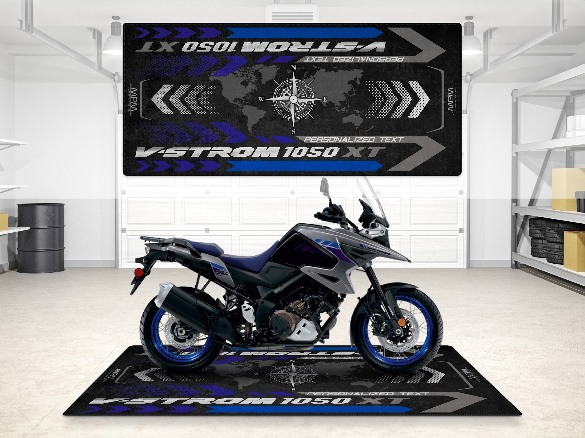 MPM Motorcycle Mat for Suzuki V-STROM 1050XT - MM7377