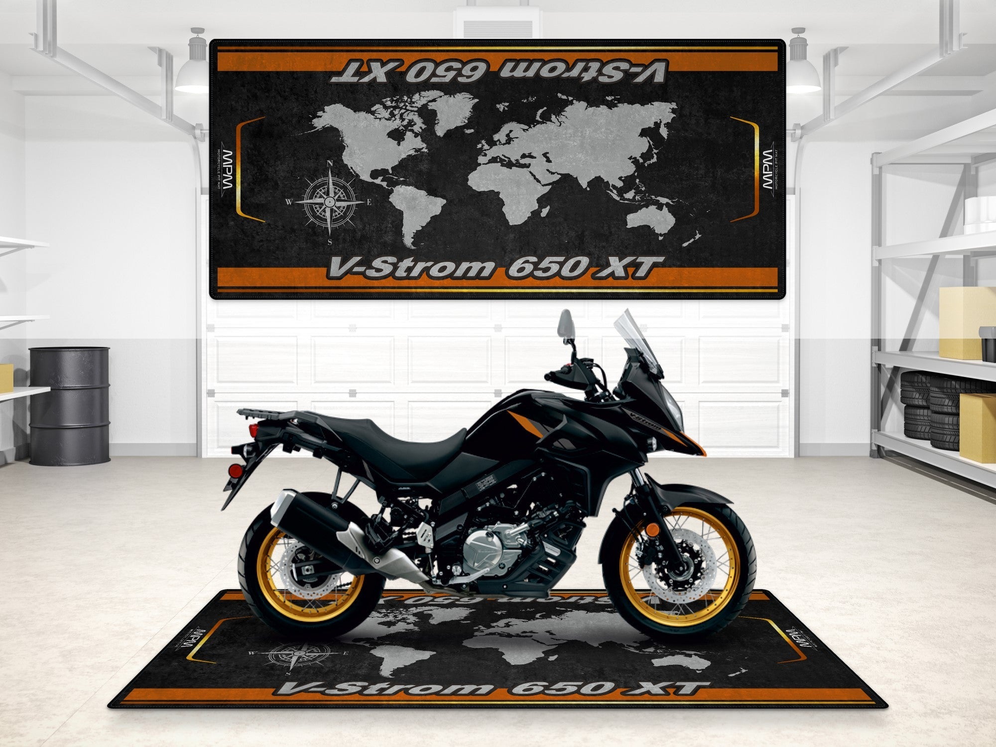 MPM Motorcycle Mat for Suzuki V-STROM 650XT - MM7379