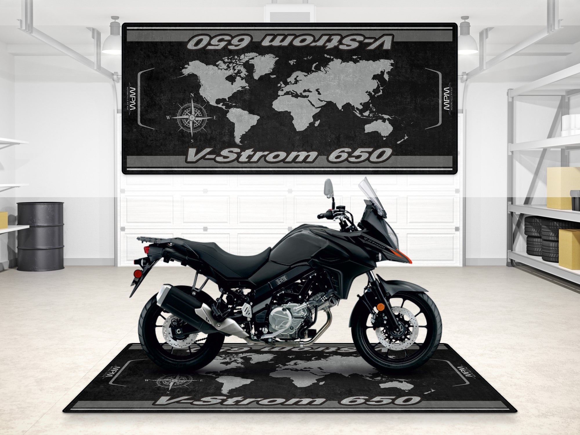 MPM Motorcycle Mat for Suzuki V-STROM 650 - MM7380