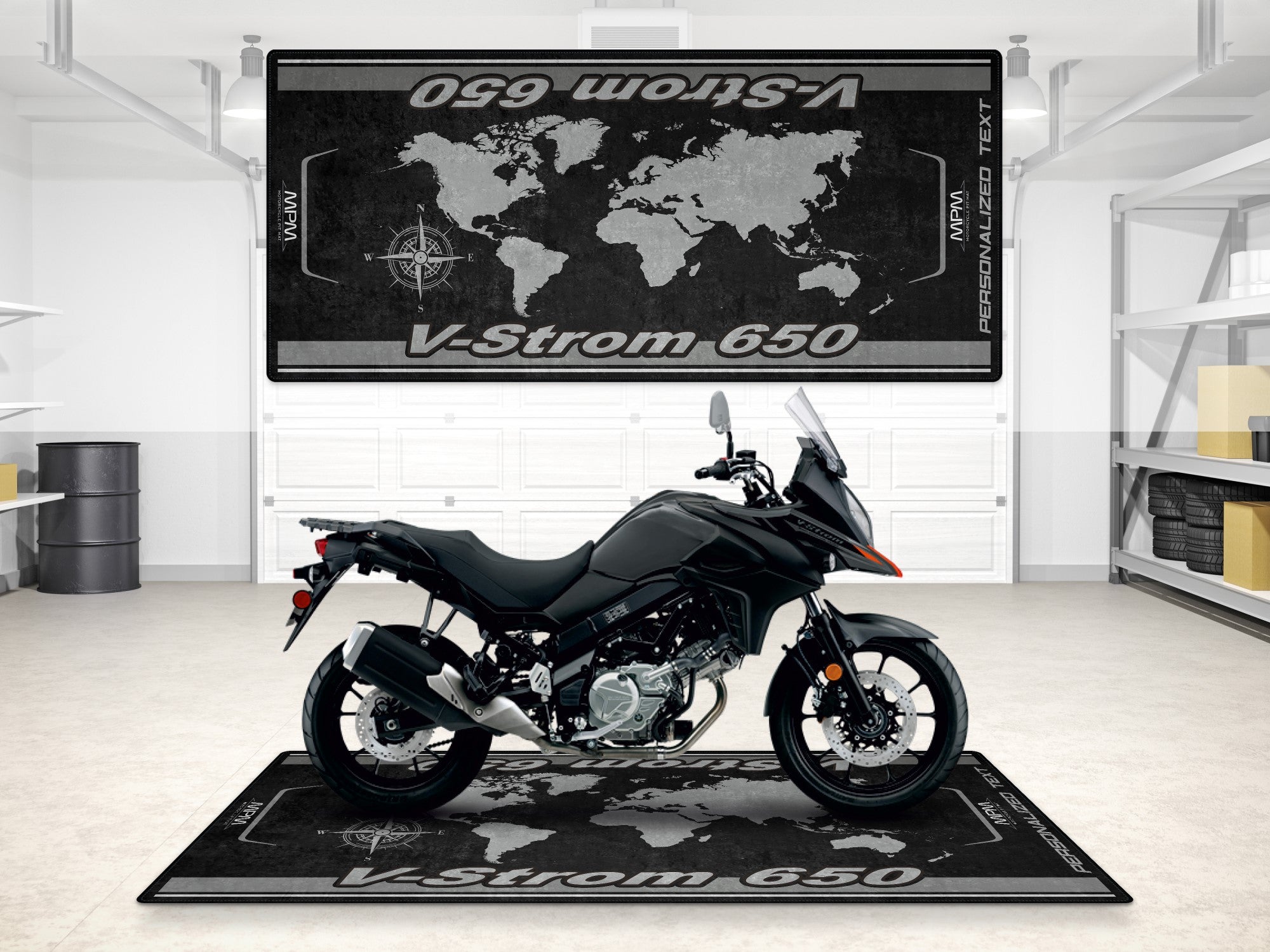 MPM Motorcycle Mat for Suzuki V-STROM 650 - MM7380