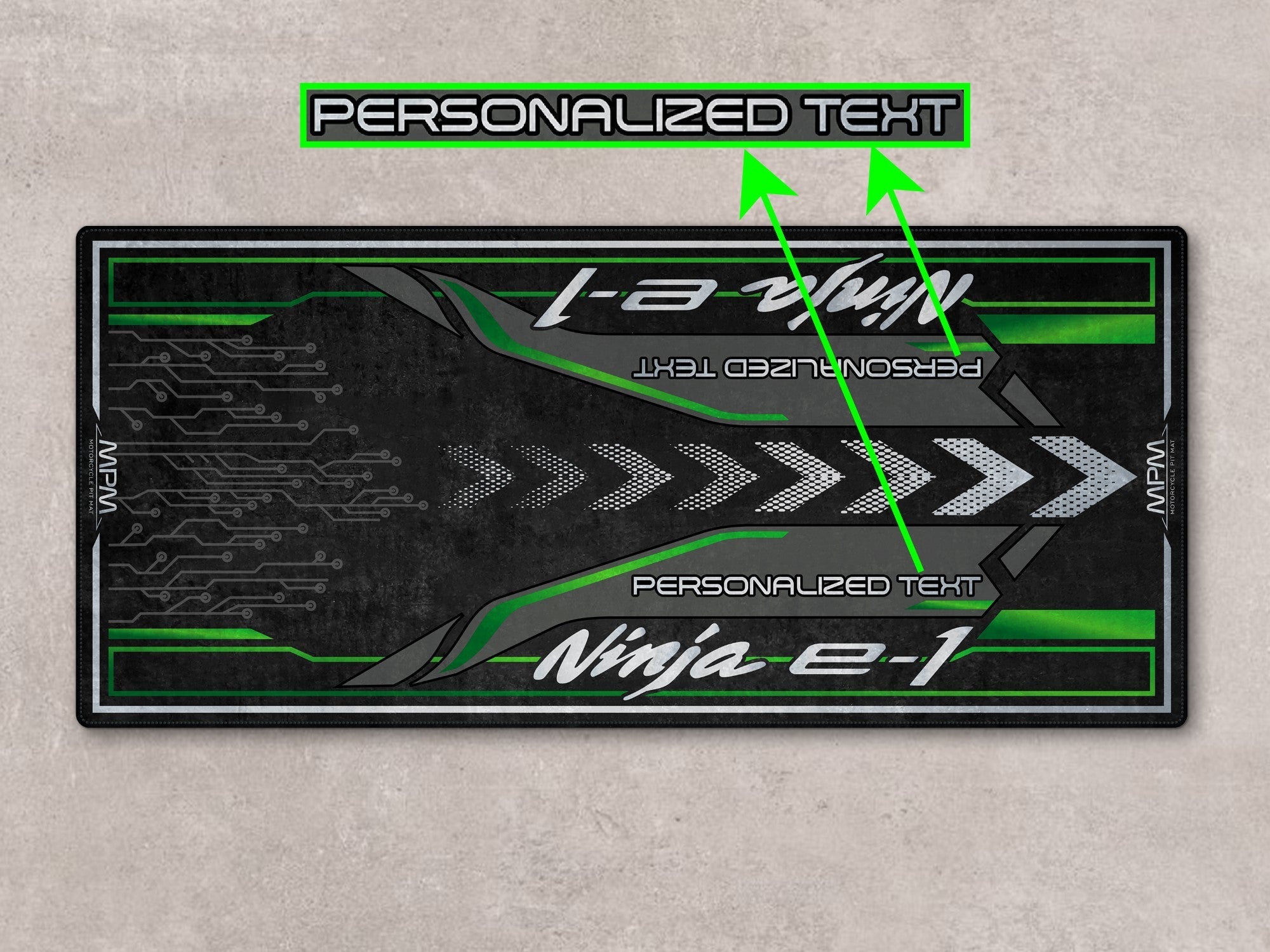MPM Motorcycle Mat for Kawasaki Ninja e-1 - MM7385