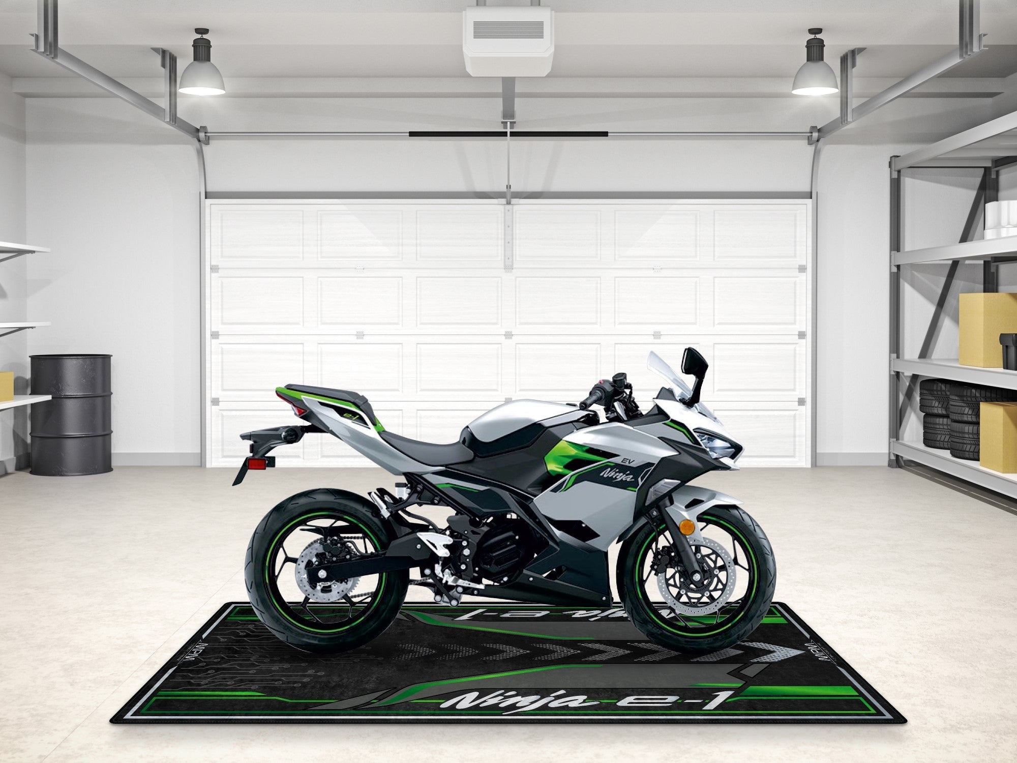 MPM Motorcycle Mat for Kawasaki Ninja e-1 - MM7385